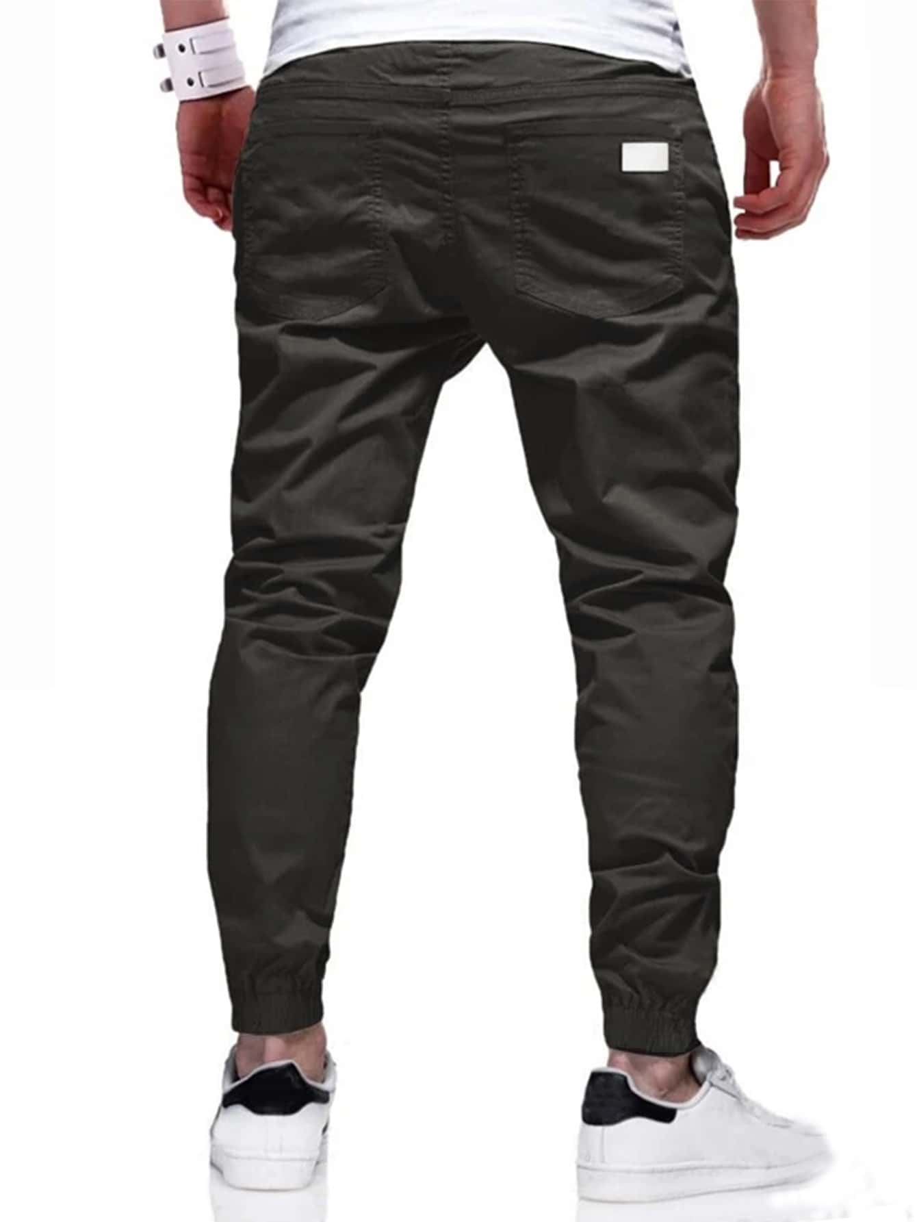 Manfinity Homme Men Two Tone Patched Drawstring Pants