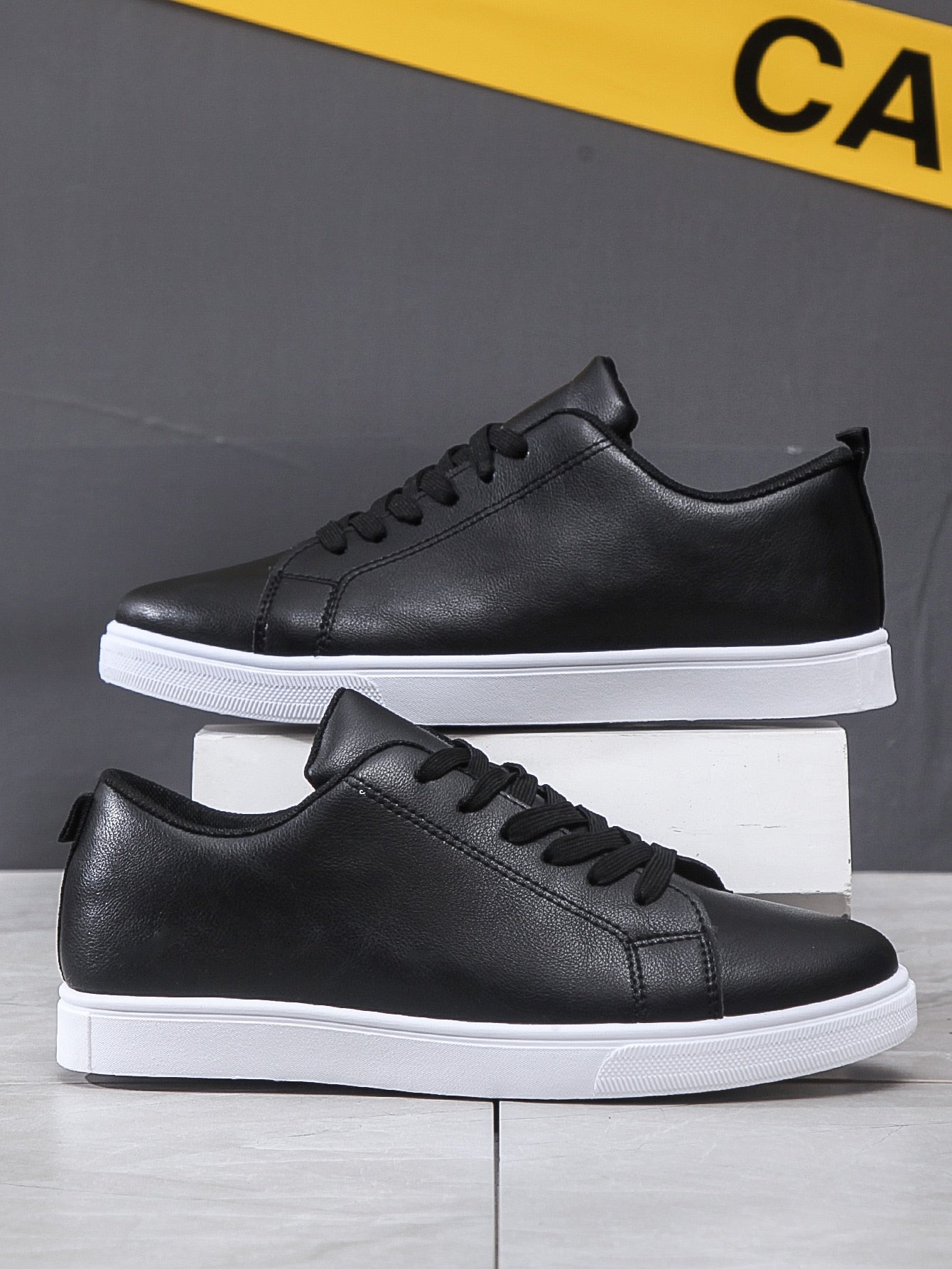 Men Lace-Up Front Skate Shoes  Men Business Shoes