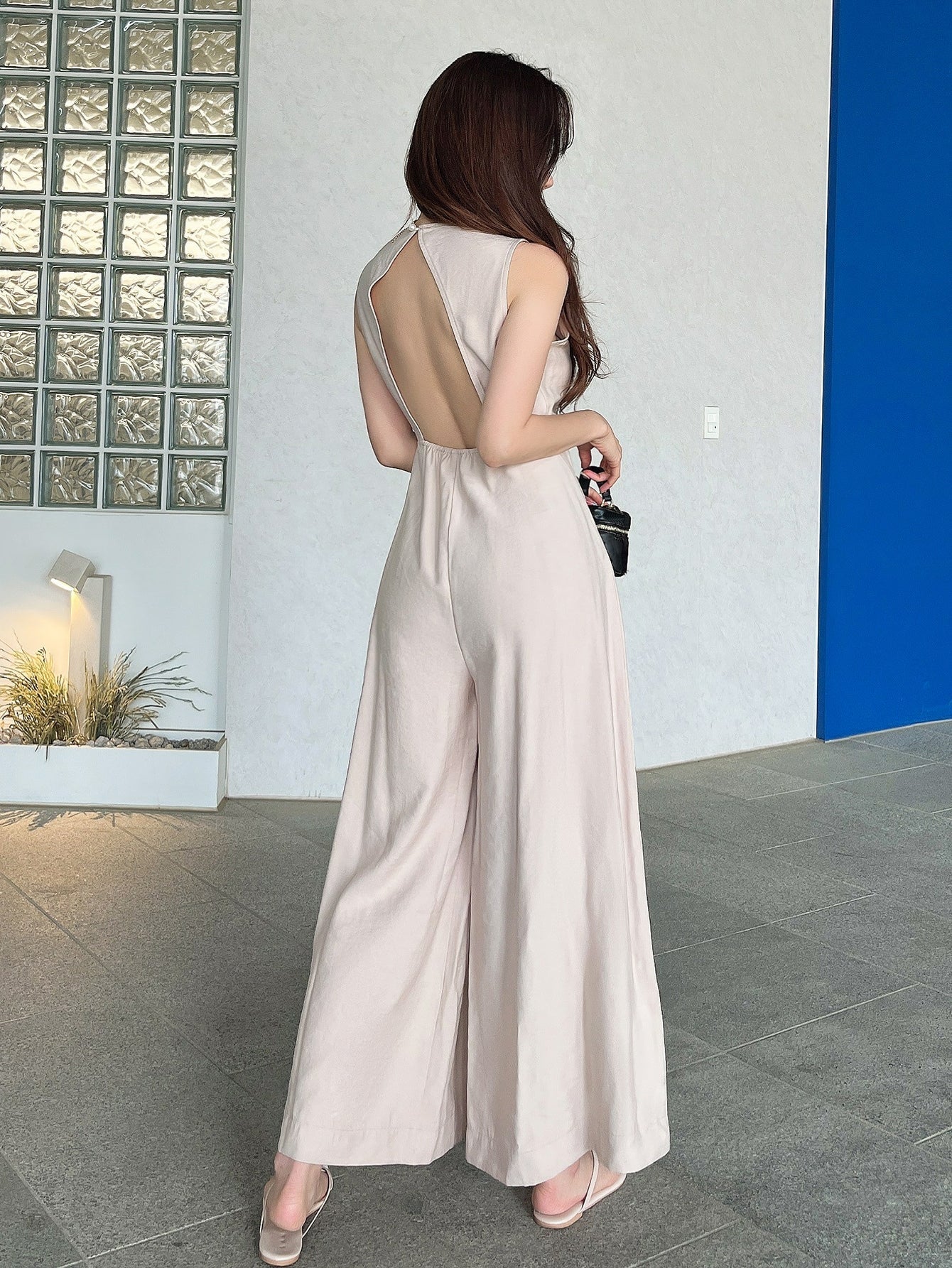 DAZY Solid Wide Leg Jumpsuit