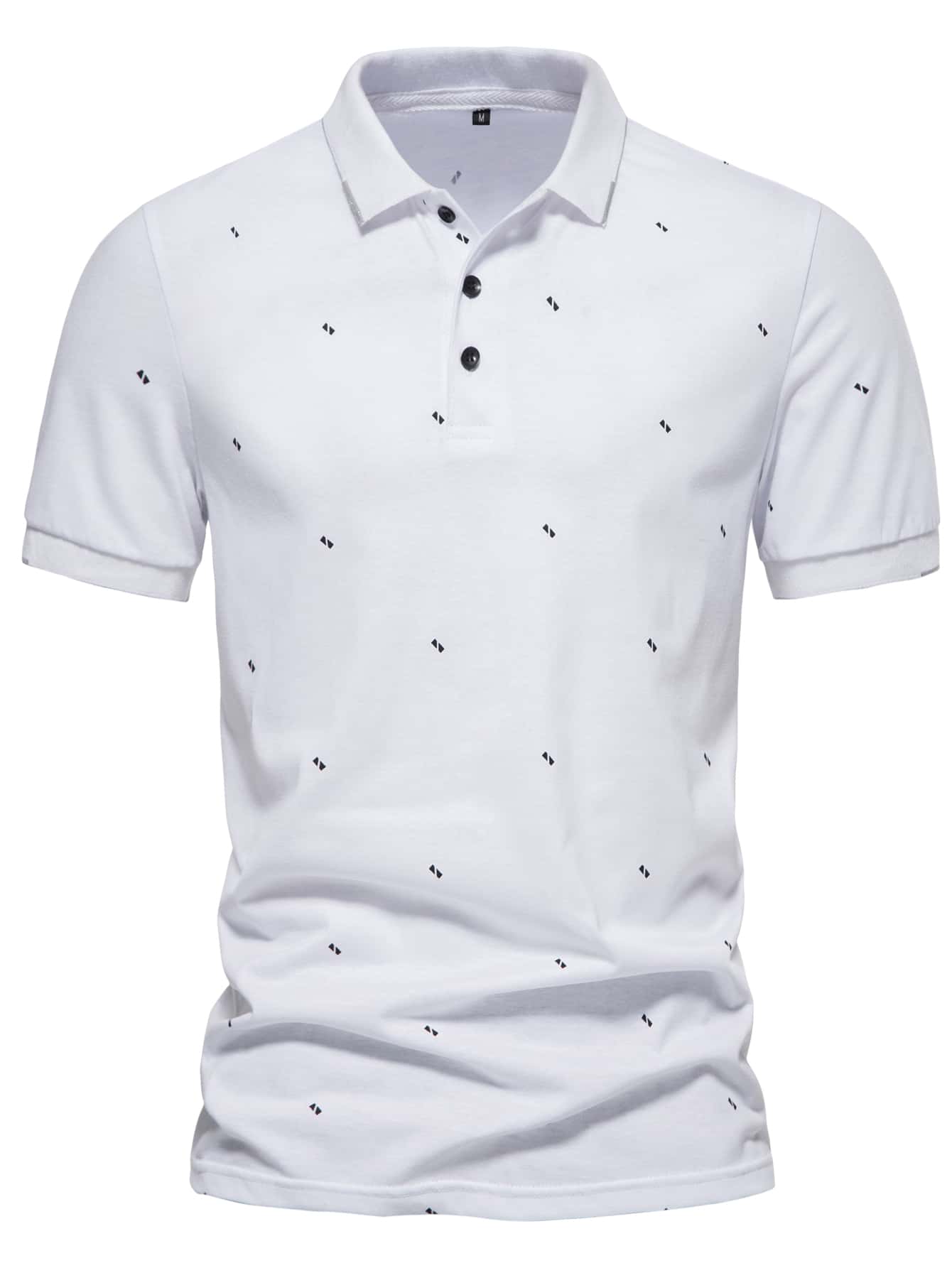 Manfinity Homme Men Geo Print Polo Shirt