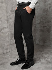 Manfinity Mode Men Solid Slant Pocket Dress Pants