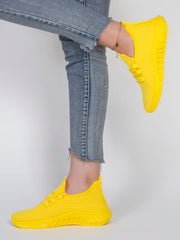 Women's Breathable, Comfortable & Lightweight Sneakers With Round Toe, Colorful Shoelaces And Ideal For Driving, Spring