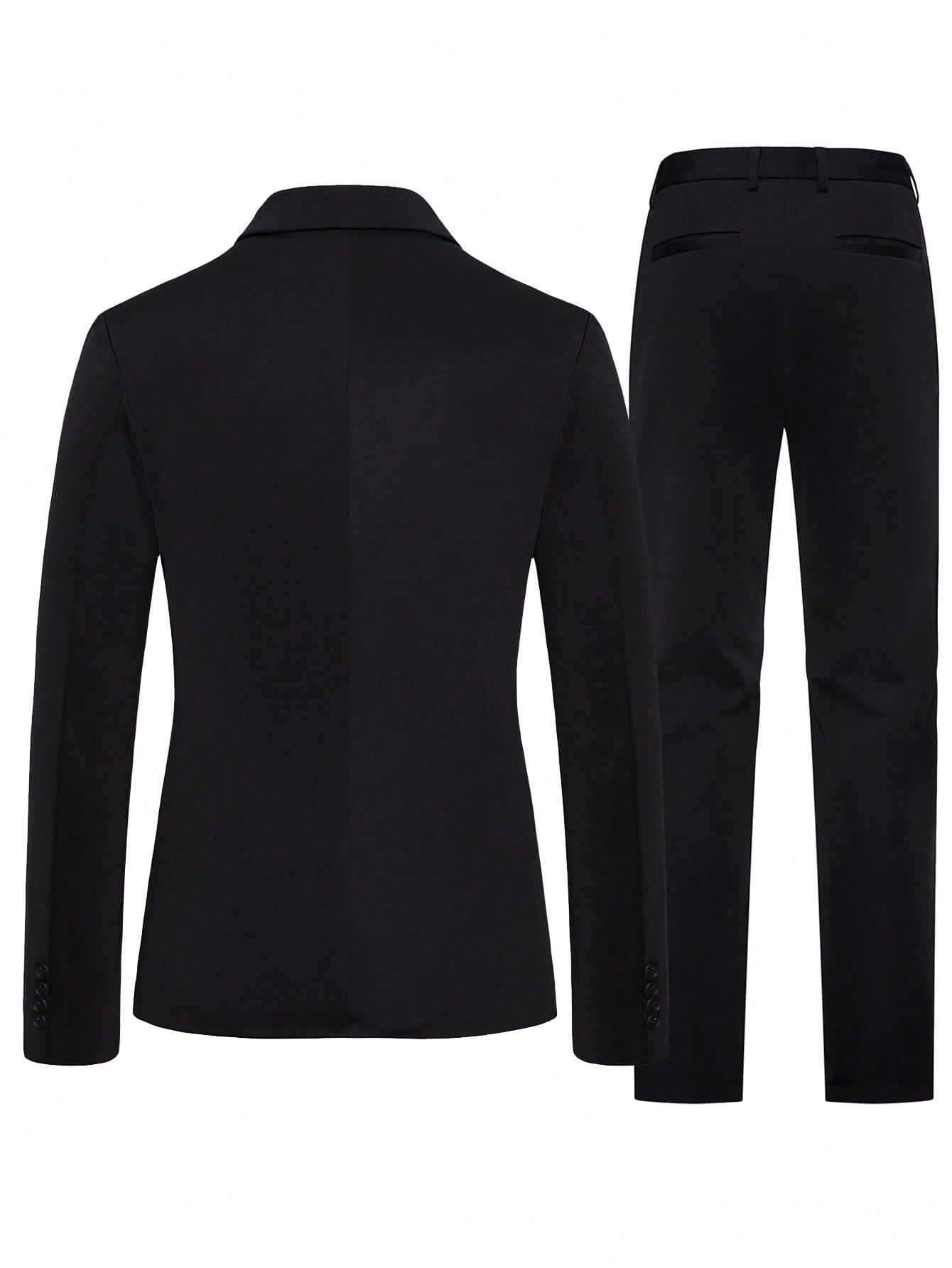 Manfinity Mode Men Single Breasted Blazer & Suit Pants