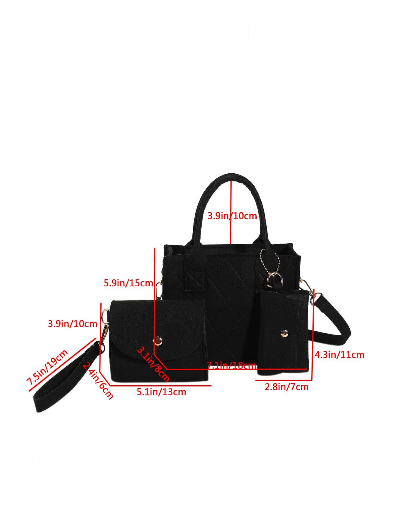 Mini Pu Diamond Shaped Casual Fashionable Handbag, Coin & Card Holder, Shoulder Crossbody Bag