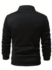 Manfinity Homme Men Zip Up Kangaroo Pocket Sweatshirt