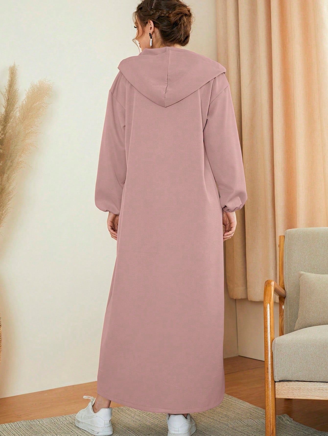 Mulvari Women's Single-breasted Arab Abaya