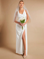 Belle Split Thigh Wedding Dress Without Veil