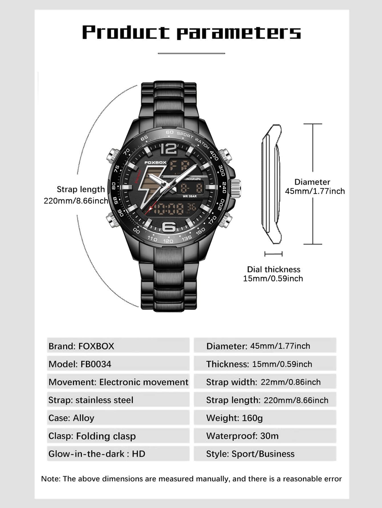 Men  Watch Top Luxury Brand Big Dial Sport Watches Mens Chronograph Quartz Wristwatch Date Male Clock