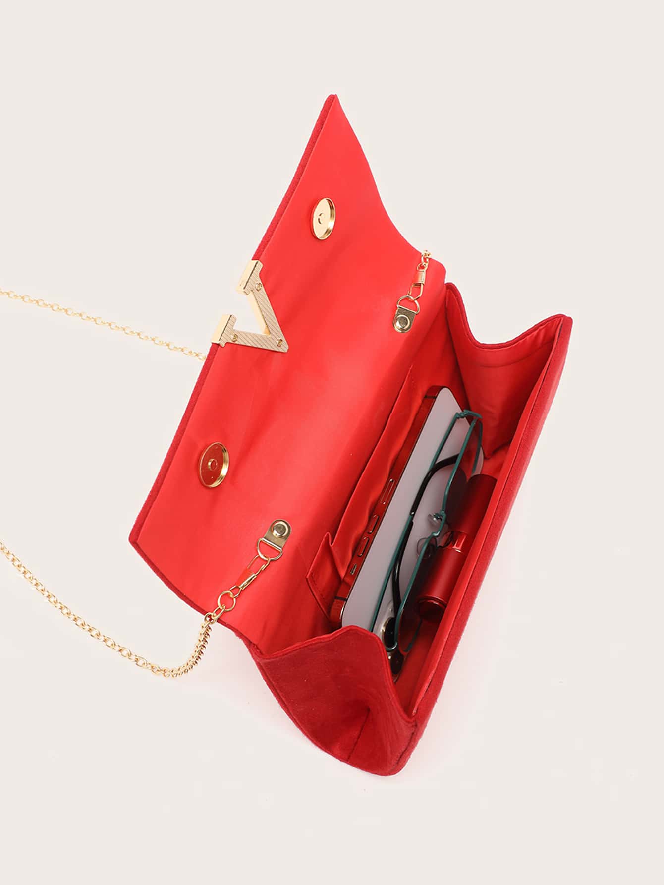 Luxury Dinner Bag, Evening Bag Glamorous, Elegant, Exquisite, Quiet Luxury Velvet Flap Square Handbag With V-shaped Decoration For Lady, Woman, For Party Girl, Bride Perfect for Party, Wedding, Prom, Dinner/Banquet, Dinner/Banquet, Best Gift For Women Mom