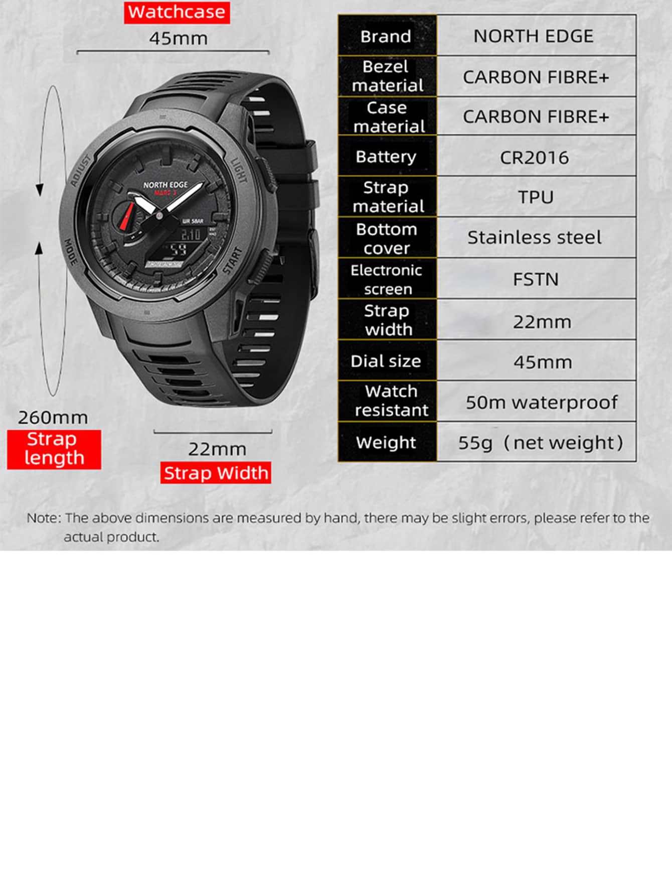 Stainless Steel Round Dial Digital Watch