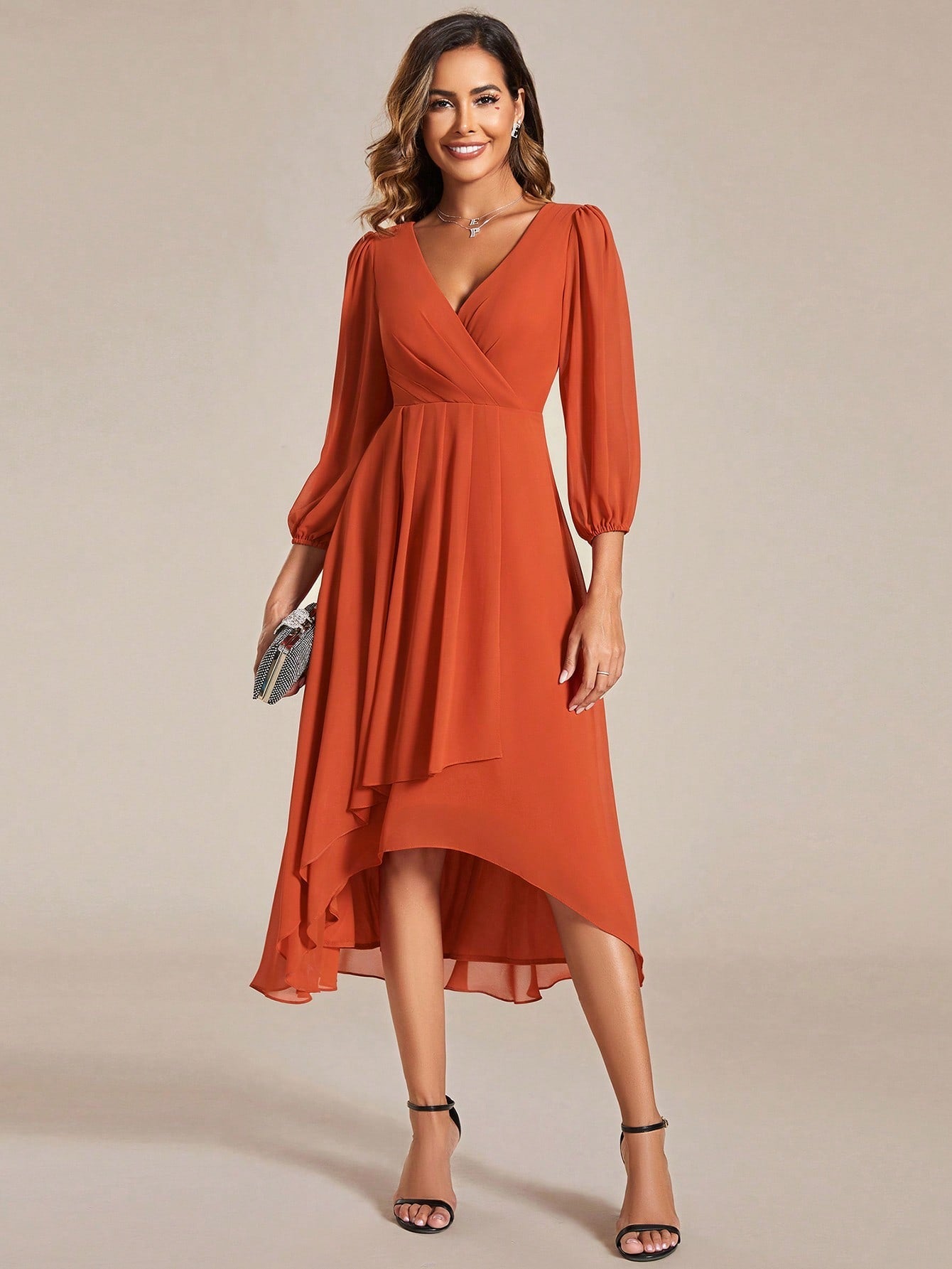 EVER-PRETTY Elegant V-neck Bridesmaid Dress