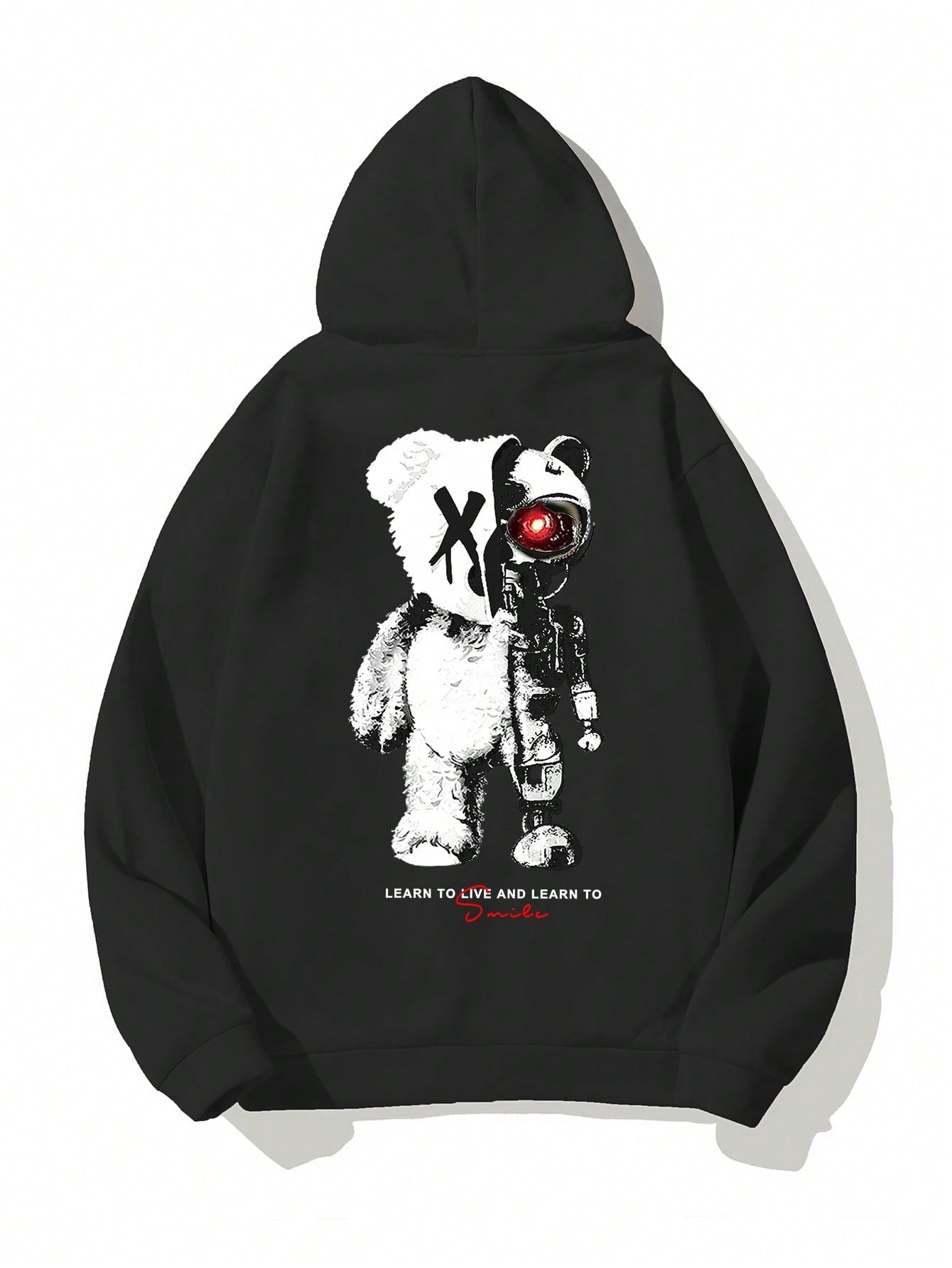 Manfinity Men's Cartoon Bear Hooded Leisure Sweatshirt