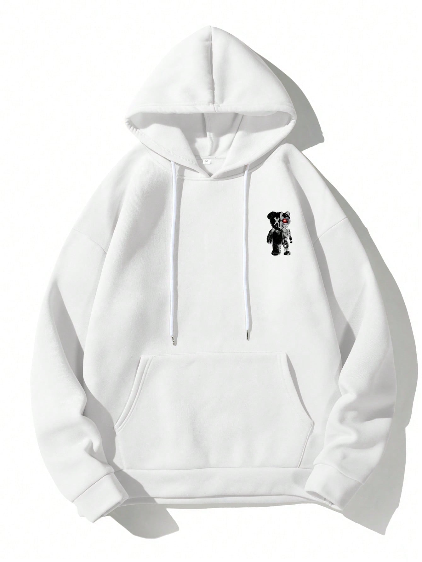 Manfinity Men's Cartoon Bear Hooded Leisure Sweatshirt