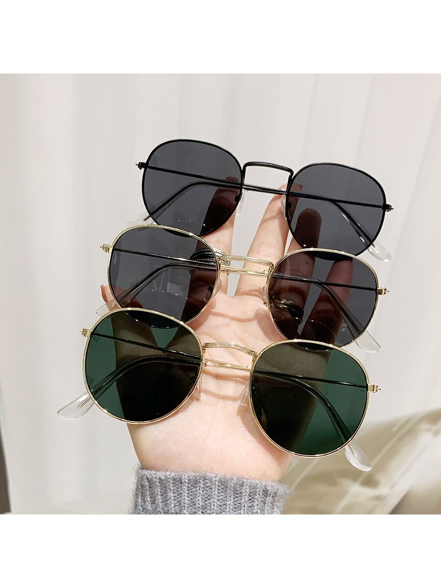 New Fashion Street Style Sunglasses Metal Frame Sun Glasses