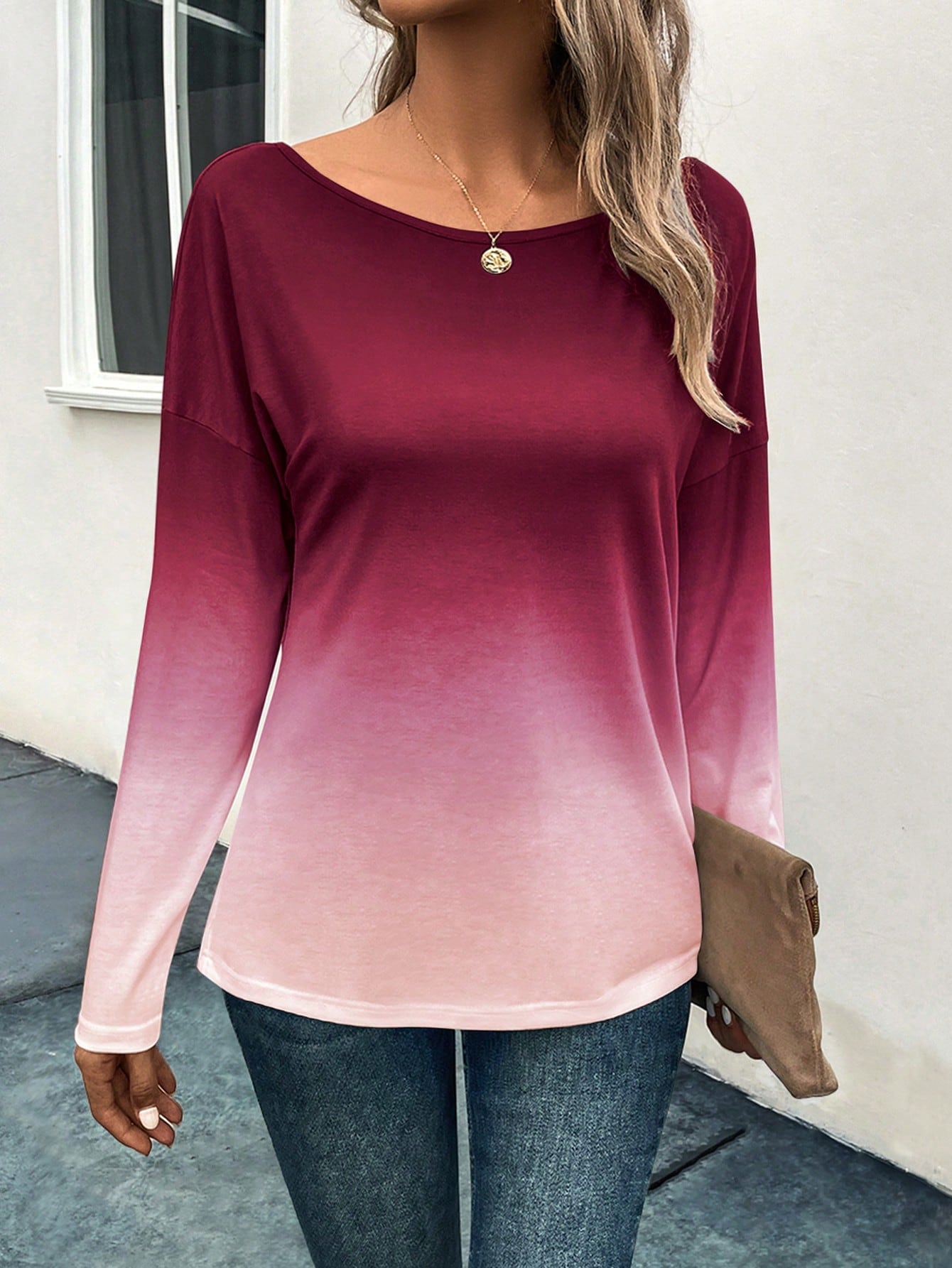 LUNE Ombre Drop Shoulder Tee