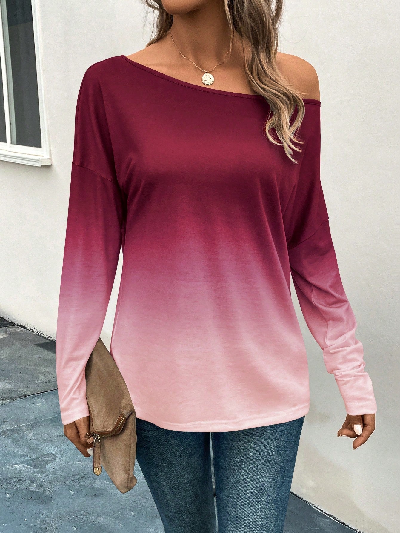 LUNE Ombre Drop Shoulder Tee