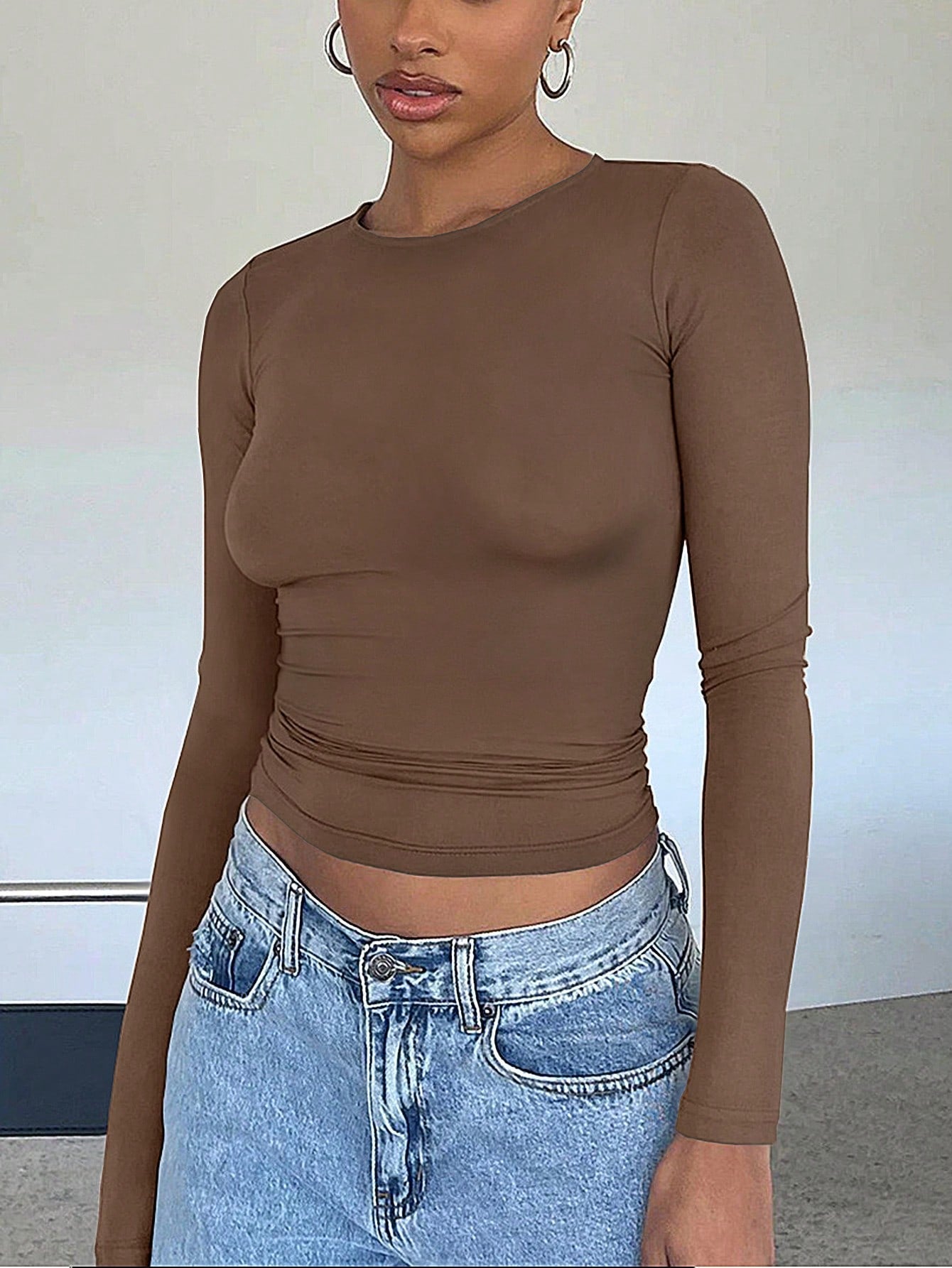 Solid Crop Tee