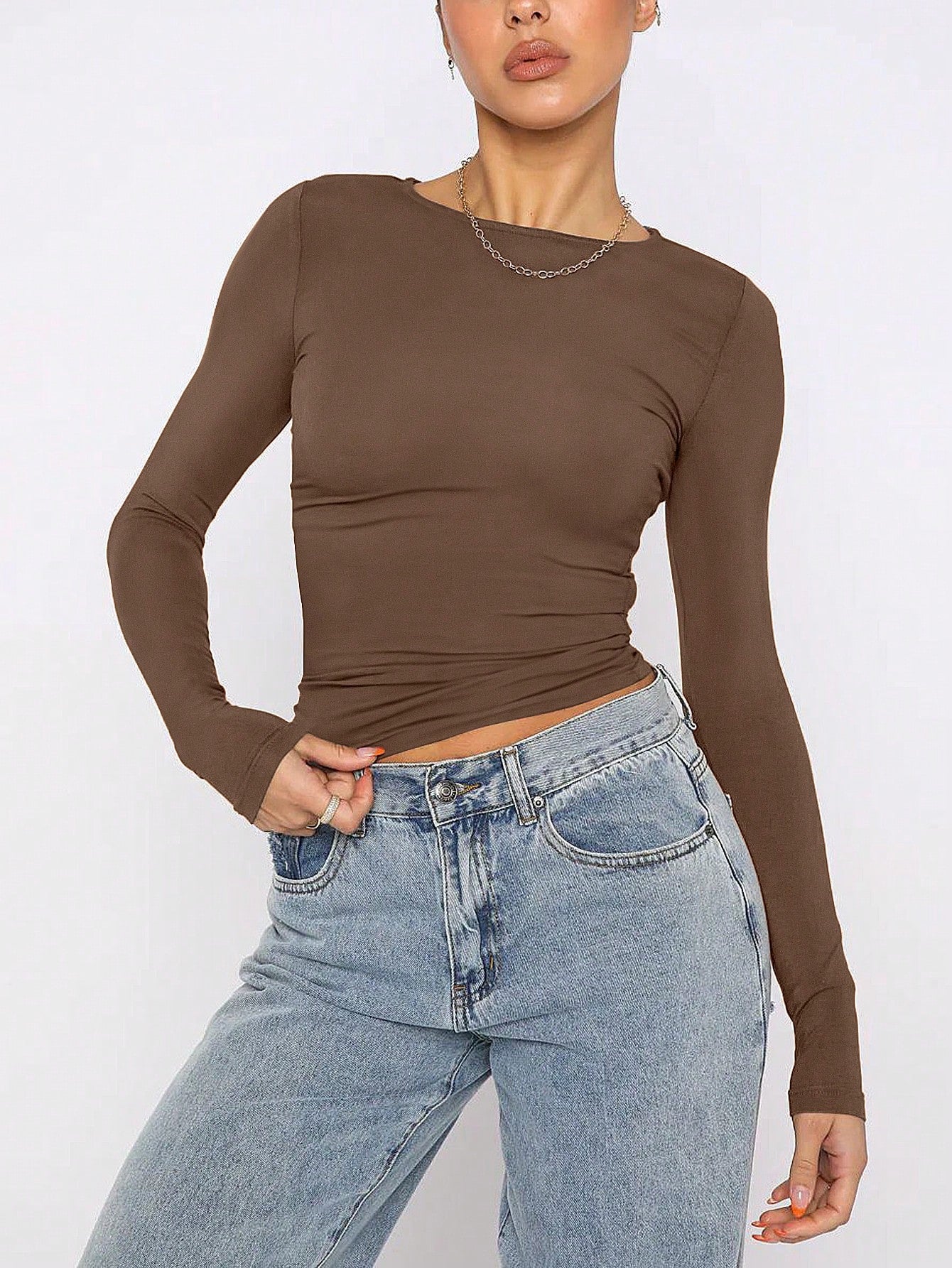 Solid Crop Tee