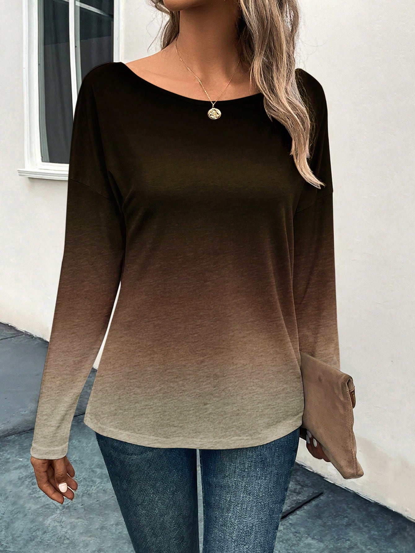 LUNE Ombre Drop Shoulder Tee