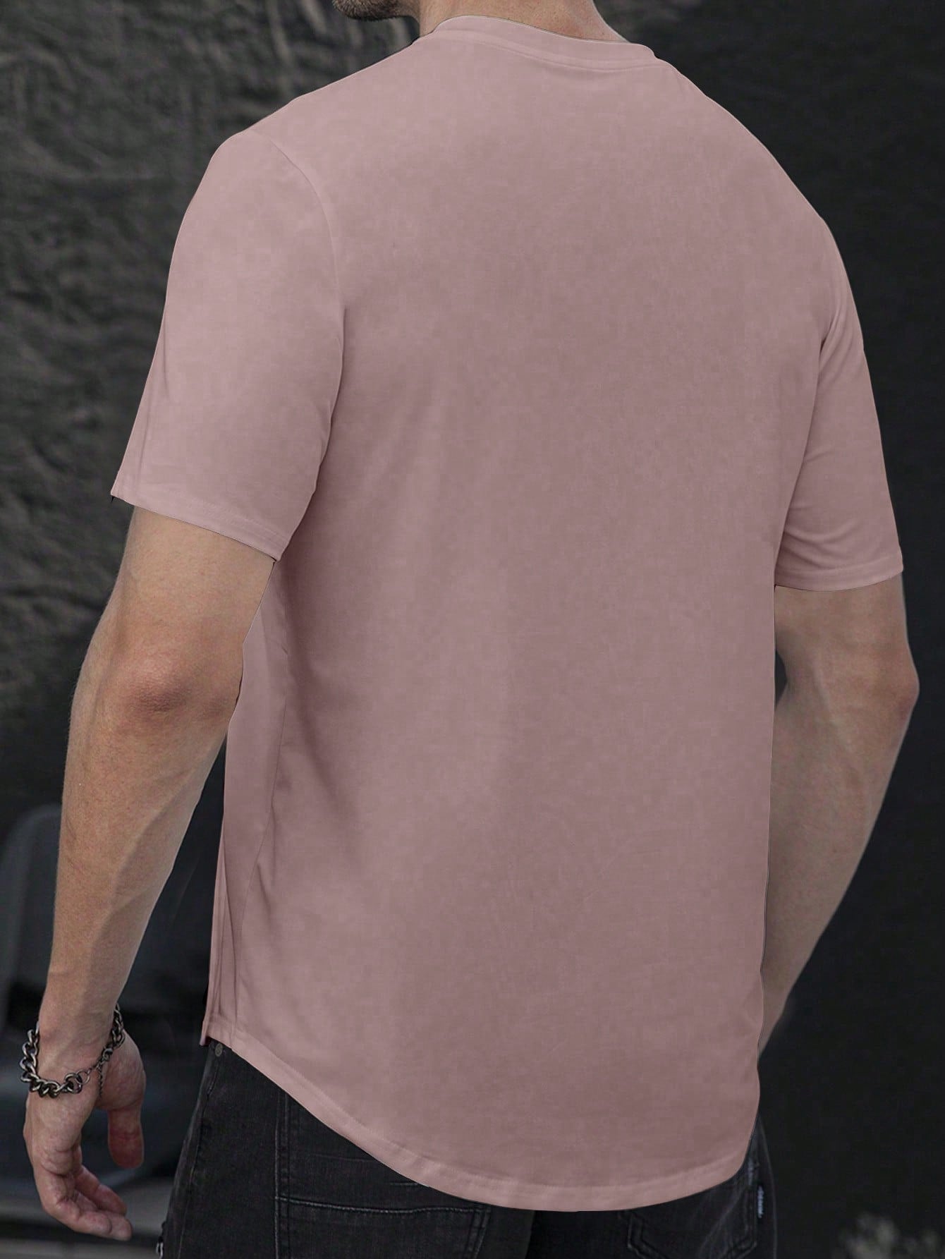 Manfinity Men's Notch Neck T-shirt