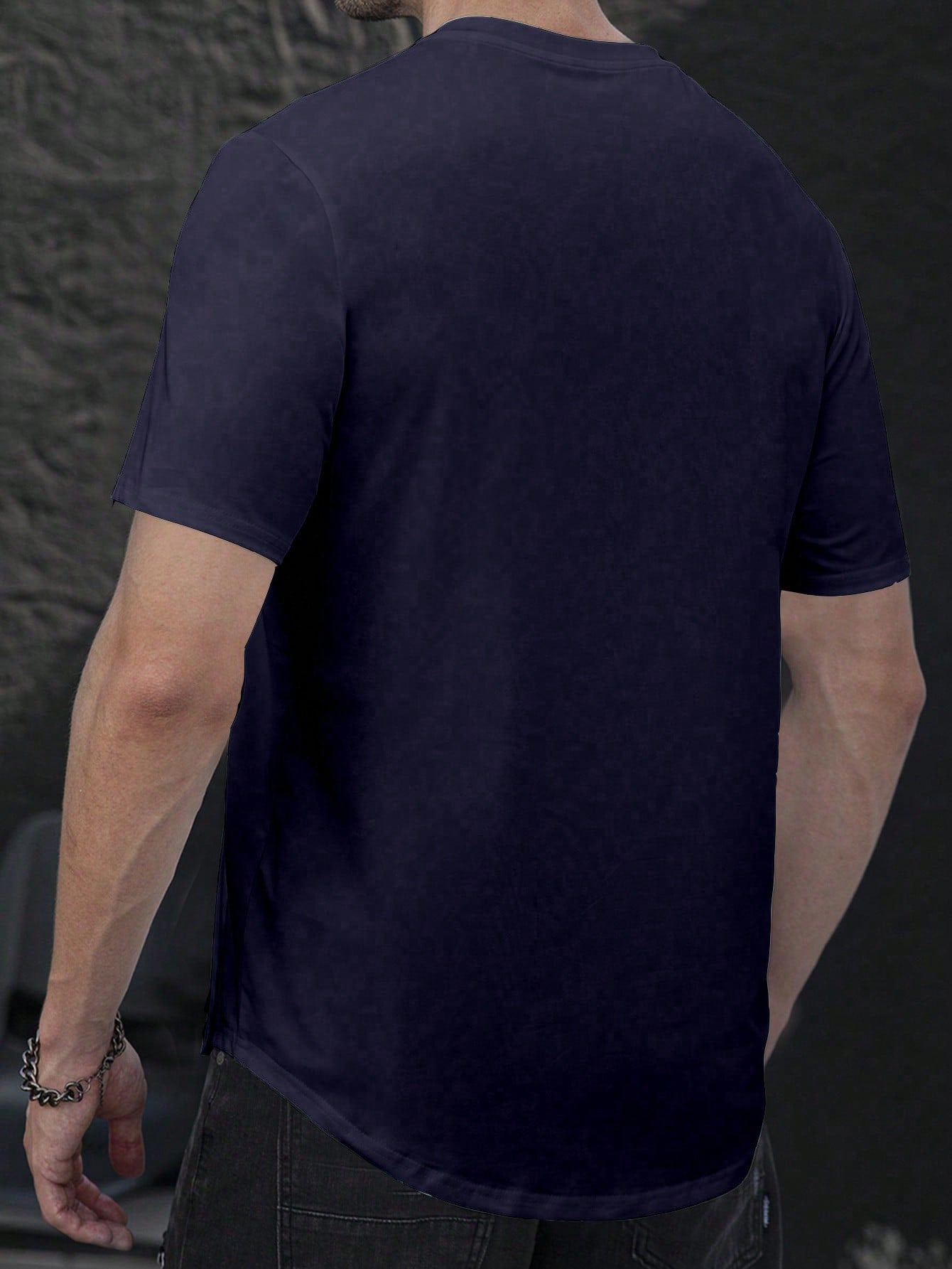 Manfinity Men's Notch Neck T-shirt