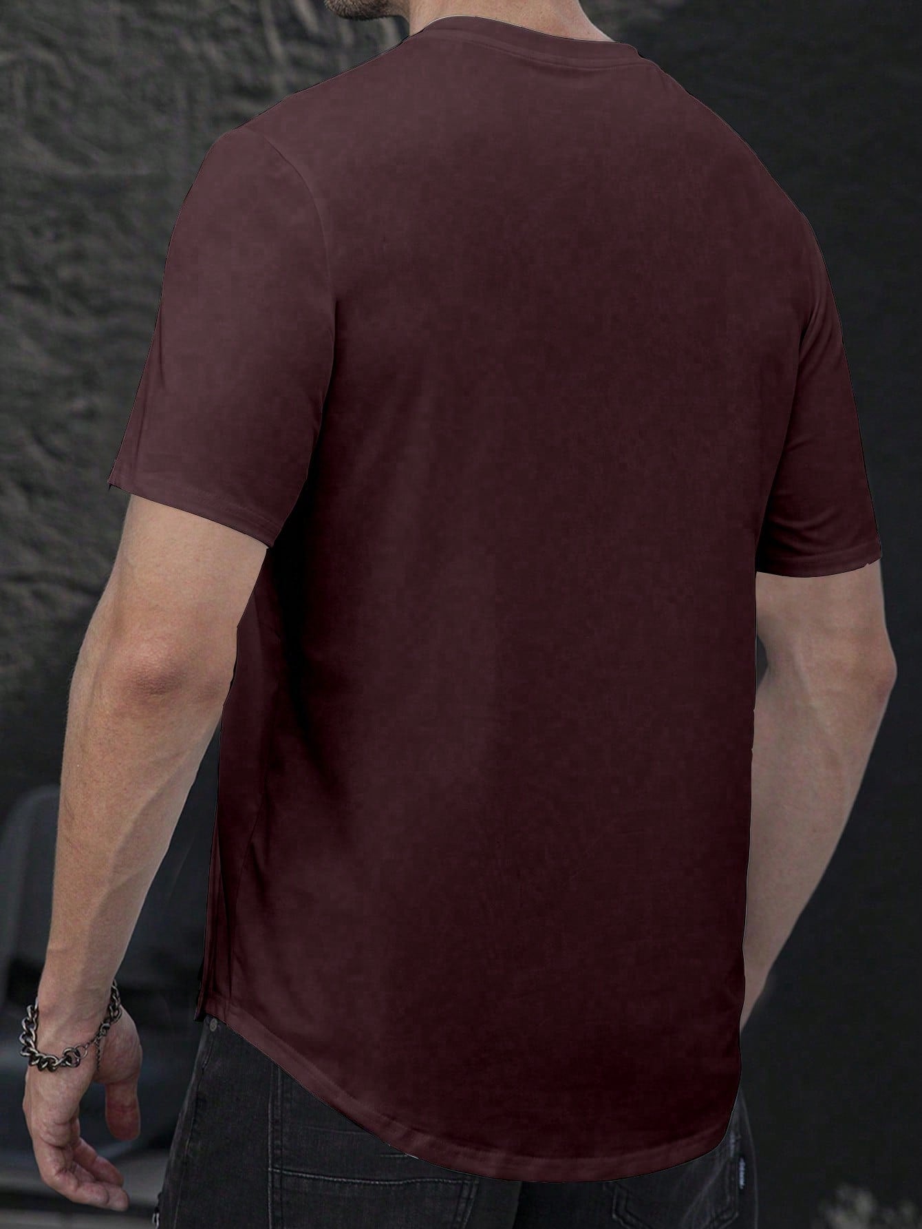 Manfinity Men's Notch Neck T-shirt