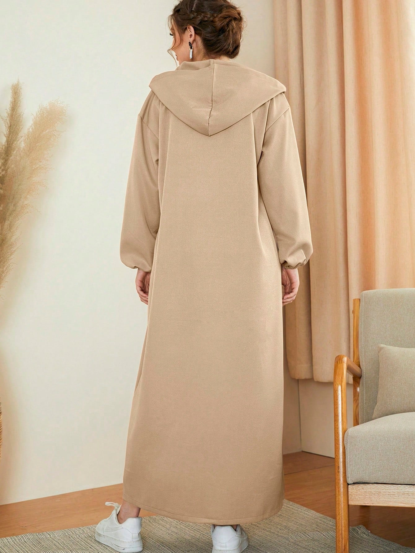 Mulvari Women's Single-breasted Arab Abaya