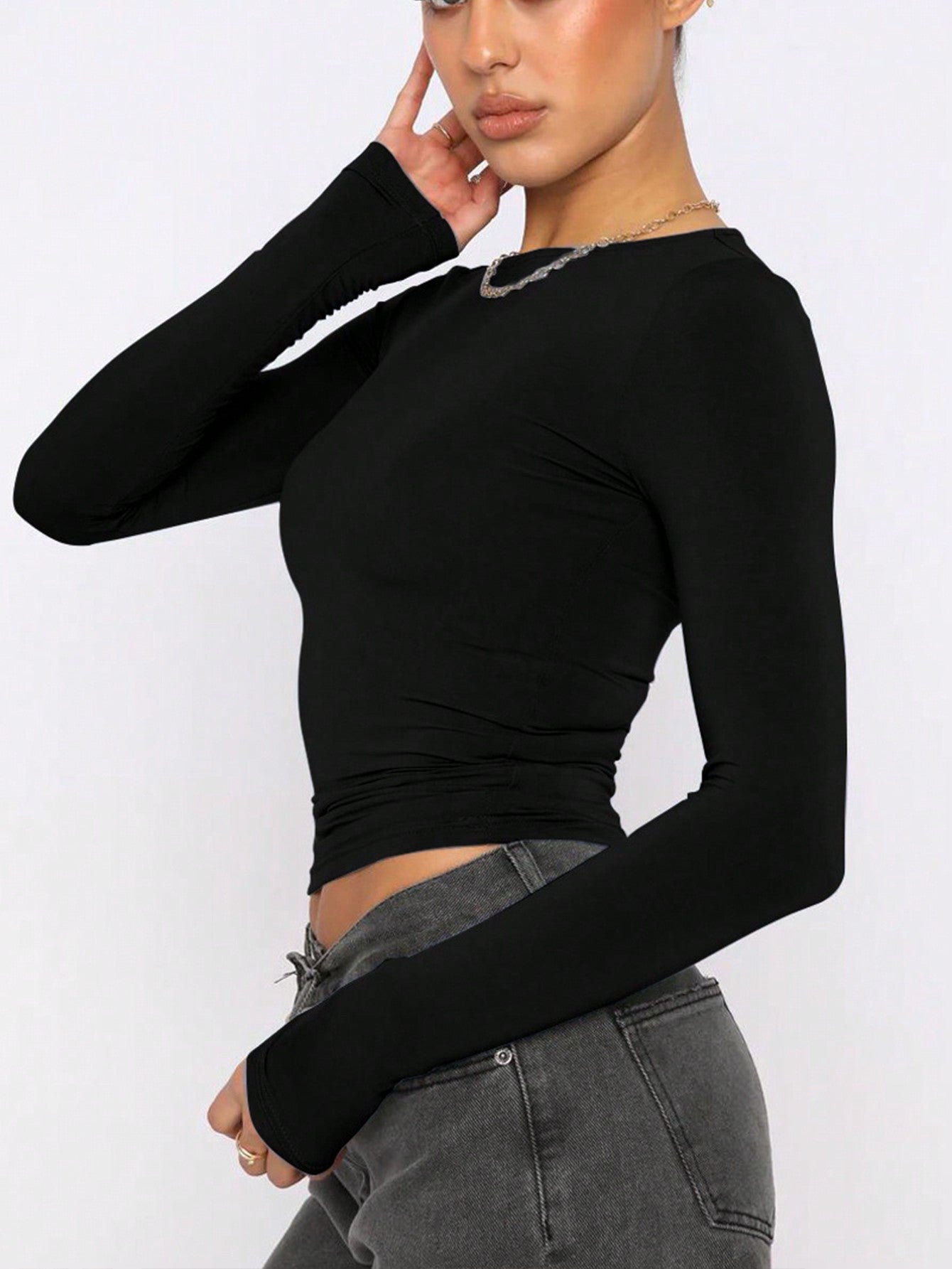 Solid Crop Tee