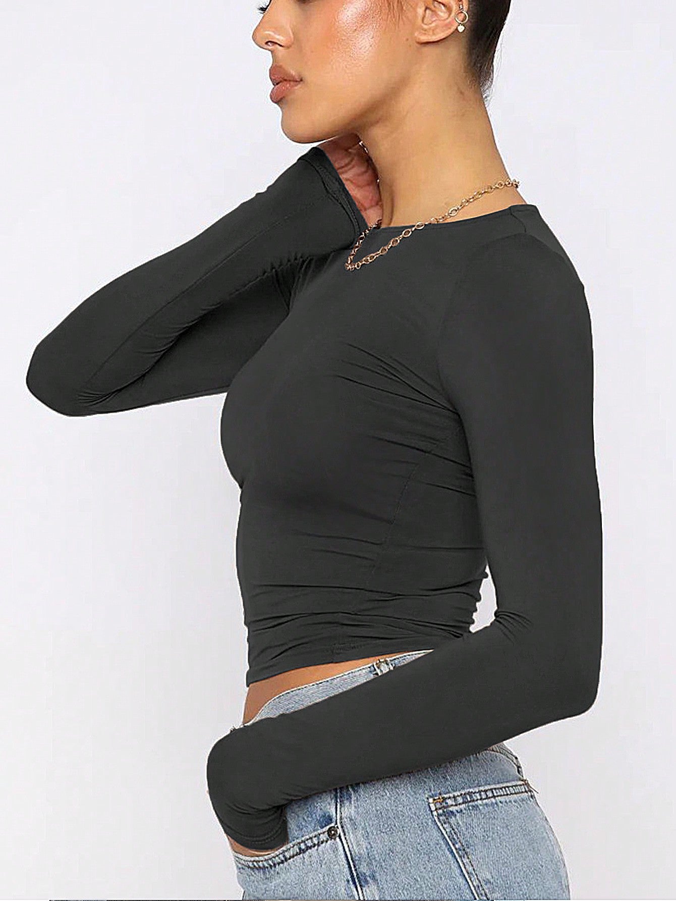 Solid Crop Tee