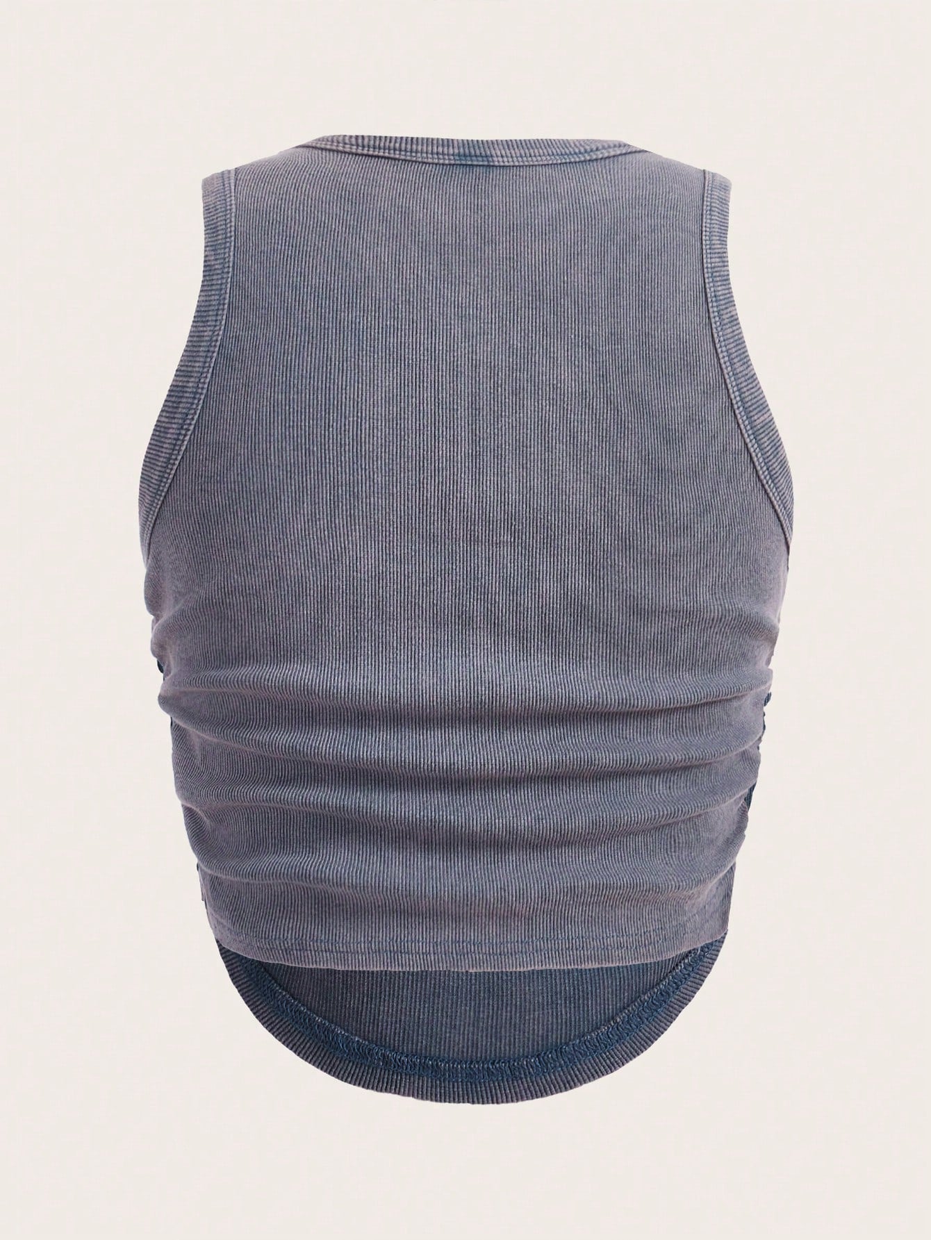 EZwear Solid Curved Hem Tank Top