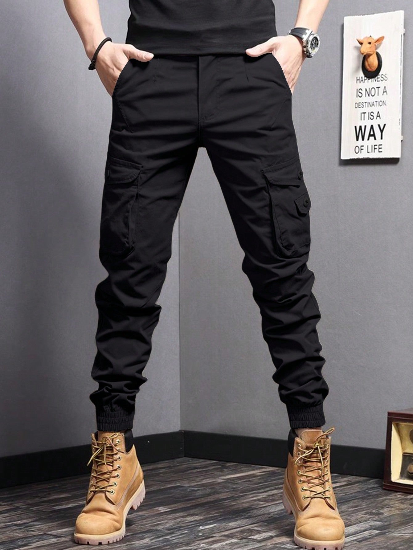 Manfinity EMRG Men's Workwear Tapered Pants