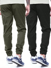 Manfinity Men 2pcs Drawstring Waist Slant Pocket Pants