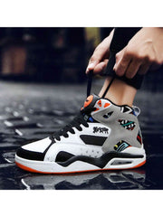 Autumn And Winter High-top Men's Casual Air-cushion Basketball Shoes Street Fashion Sneakers Trendy And Versatile