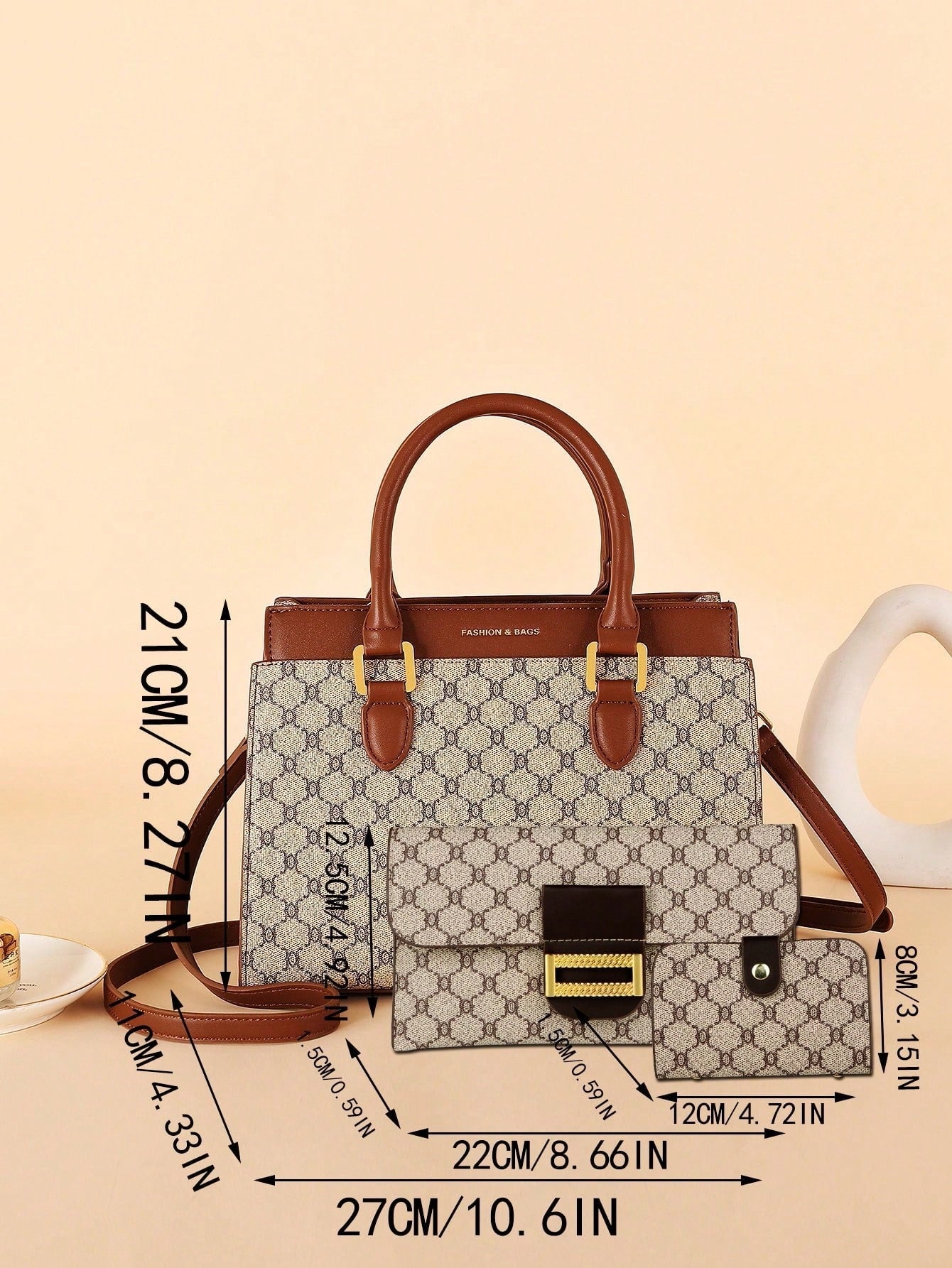 Fashionable Big Capacity Handbag 3pcs/set