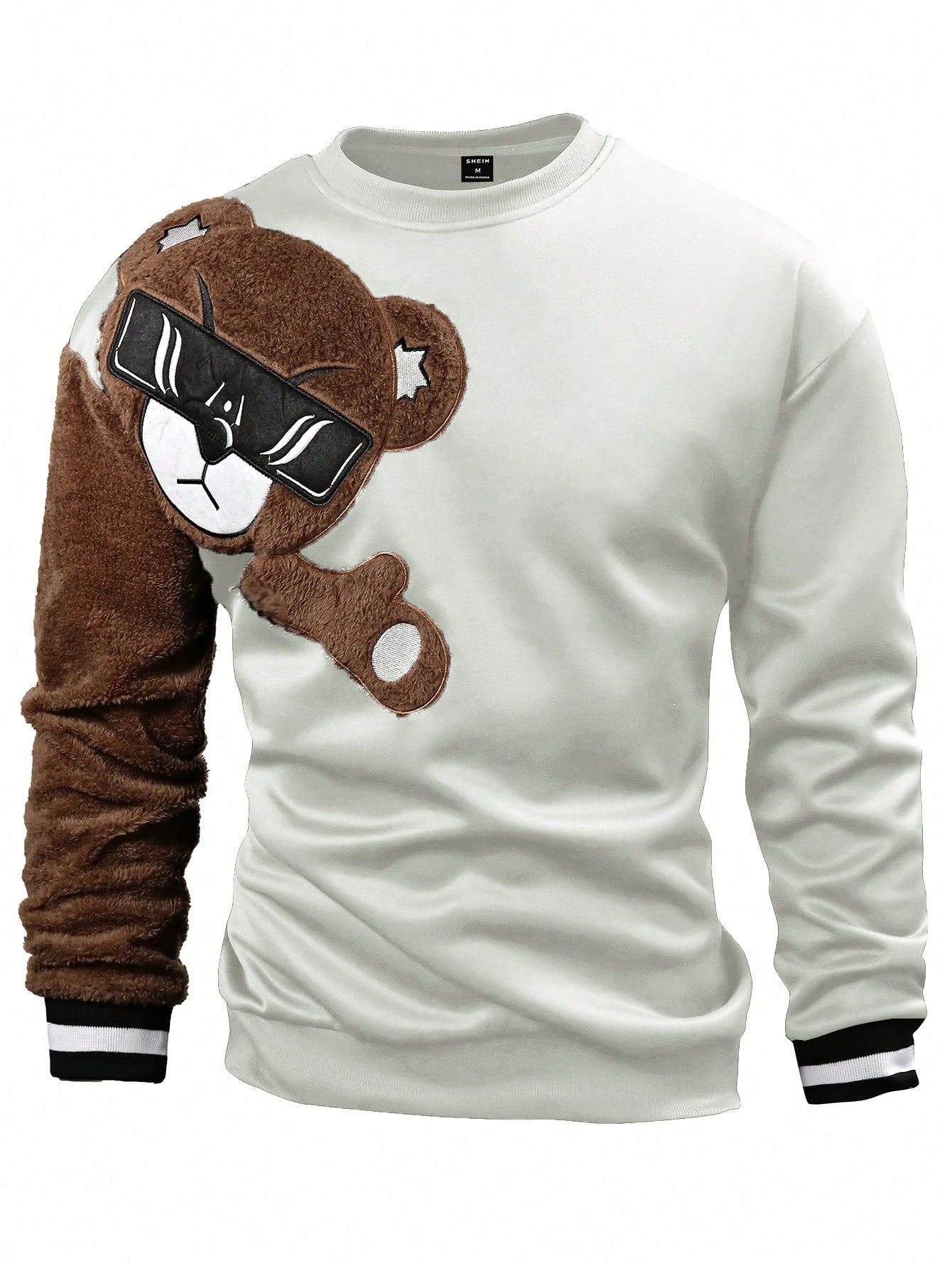 Manfinity Men Bear Pattern Pullover