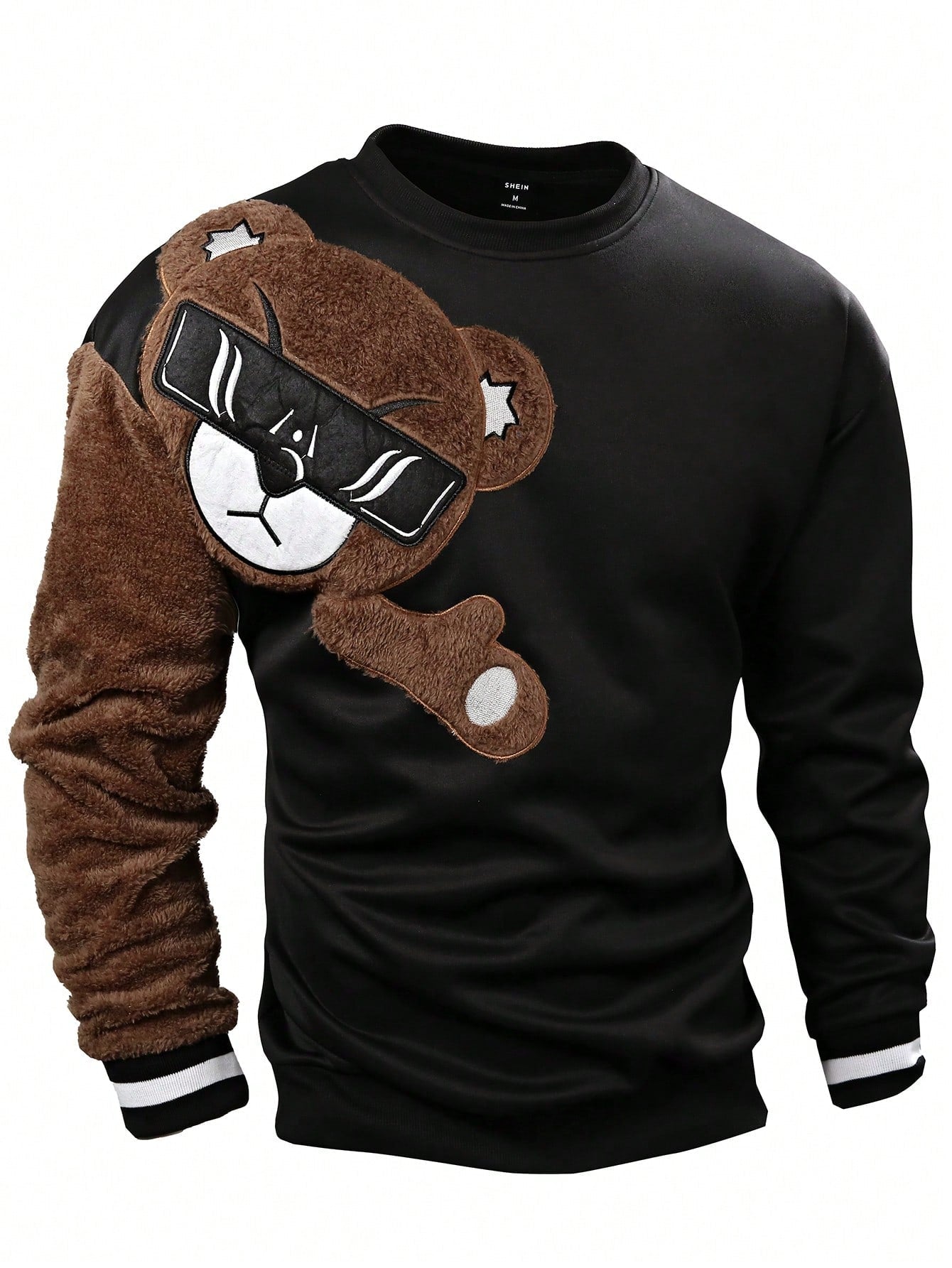 Manfinity Men Bear Pattern Pullover