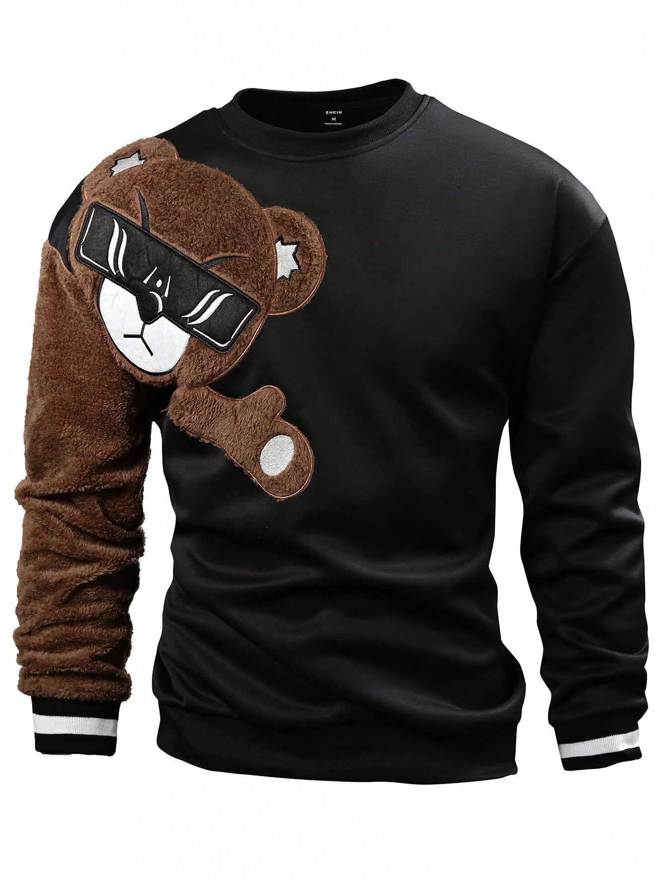 Manfinity Men Bear Pattern Pullover