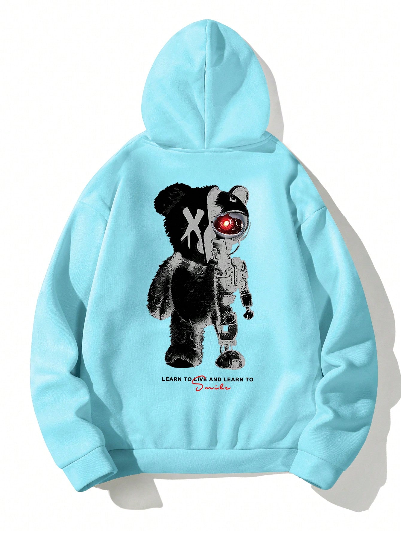 Manfinity Men's Cartoon Bear Hooded Leisure Sweatshirt