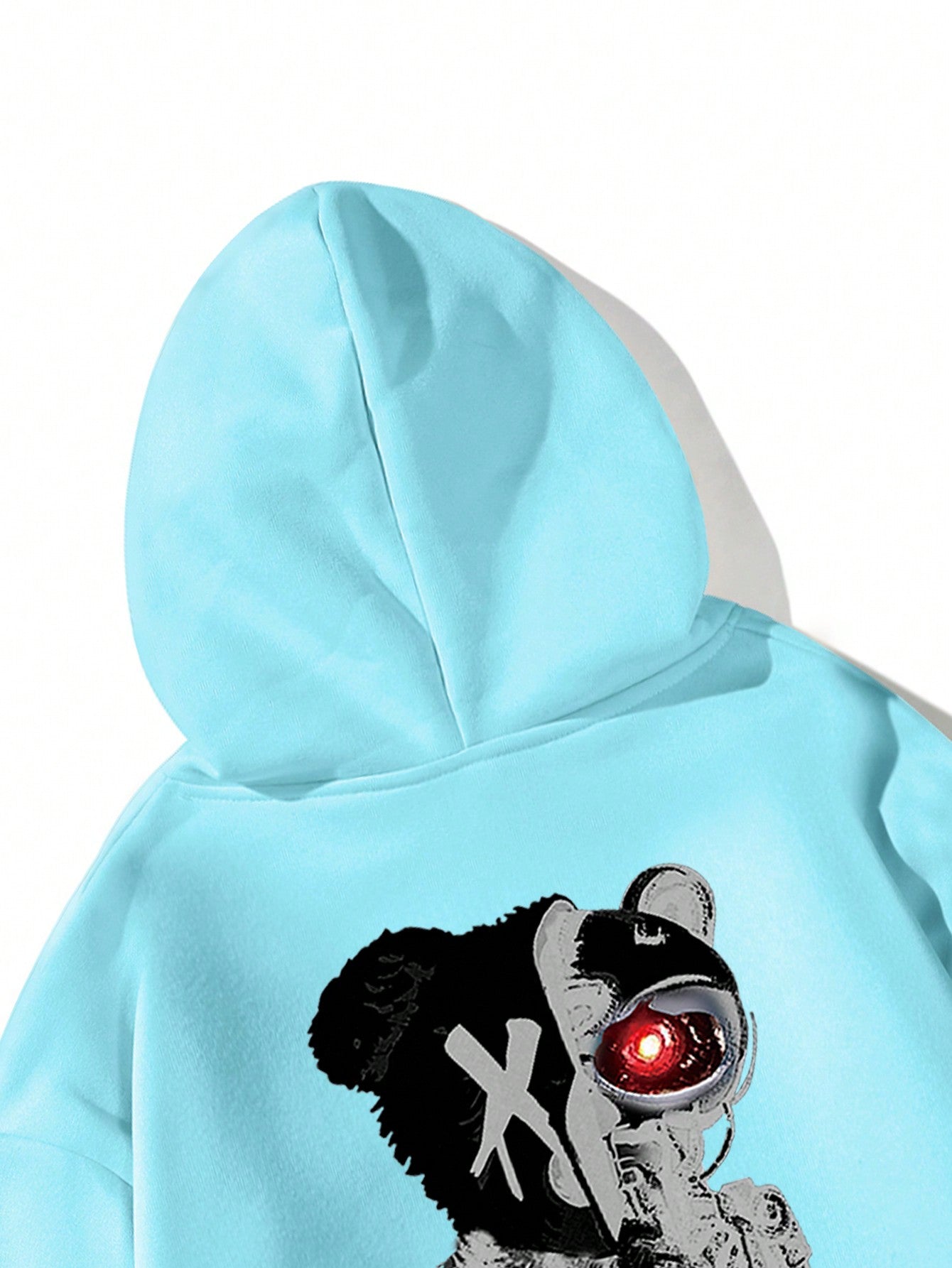 Manfinity Men's Cartoon Bear Hooded Leisure Sweatshirt