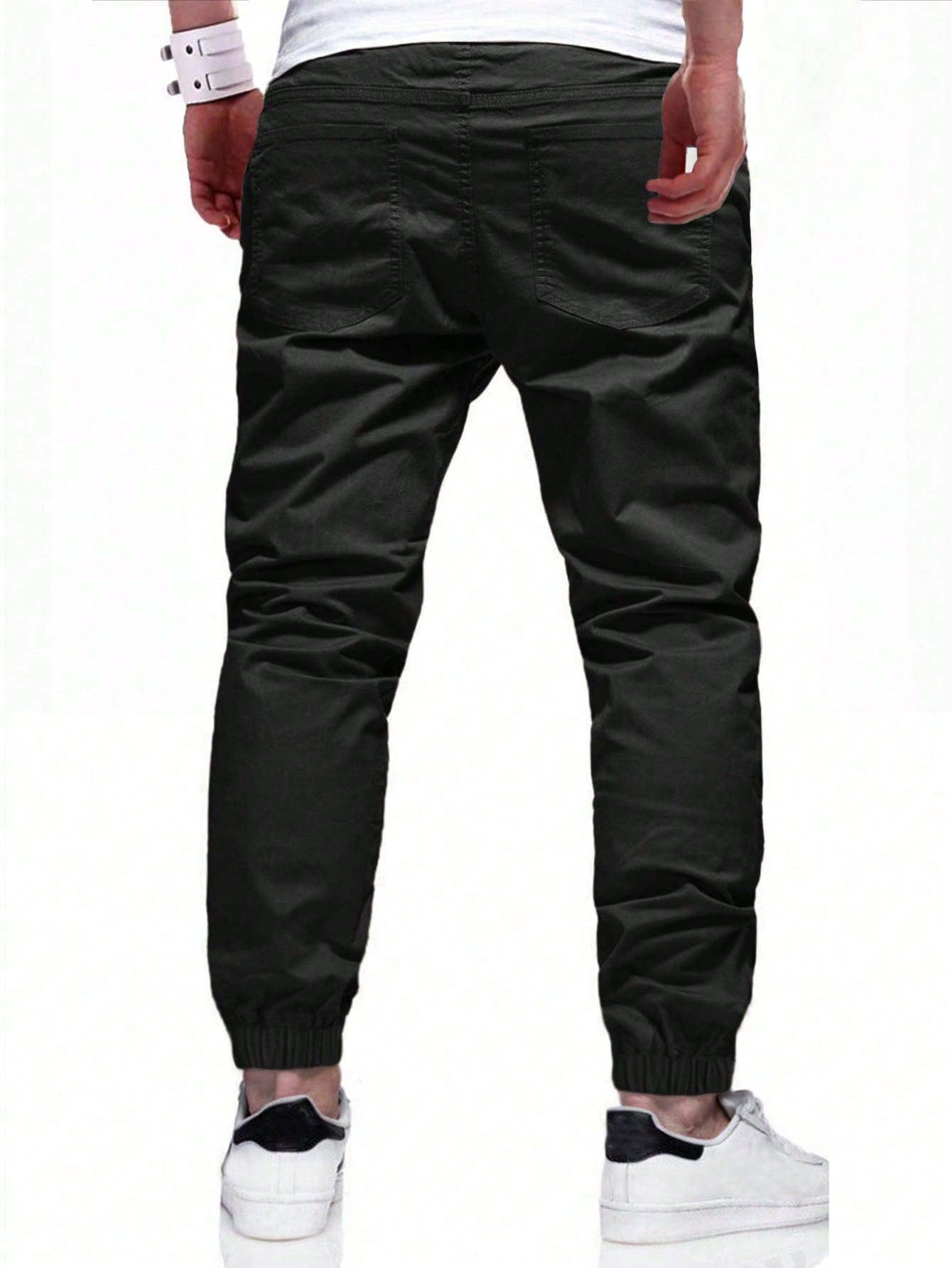 Manfinity Homme Men 2pcs Slant Pocket Pants