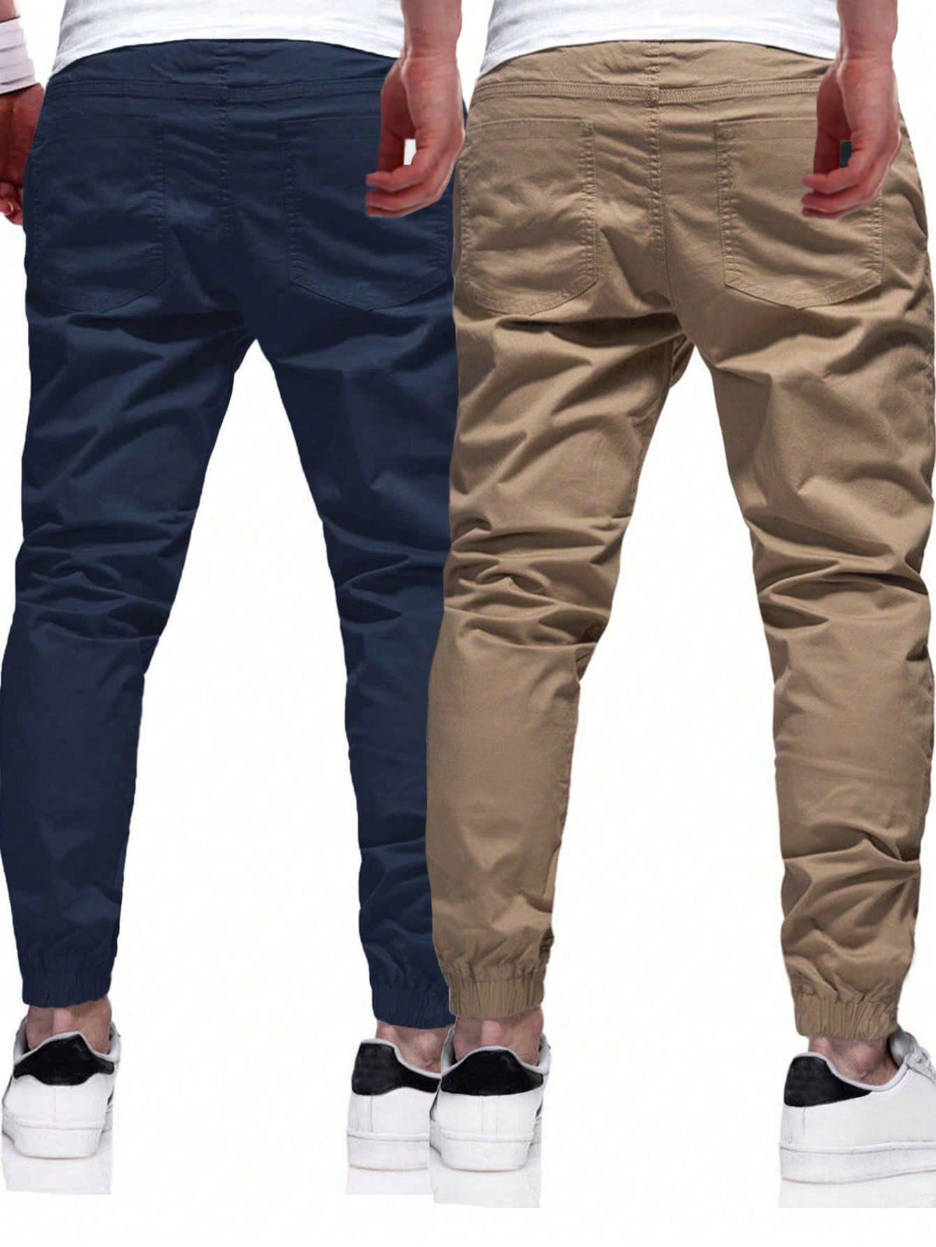 Manfinity Homme Men 2pcs Slant Pocket Pants