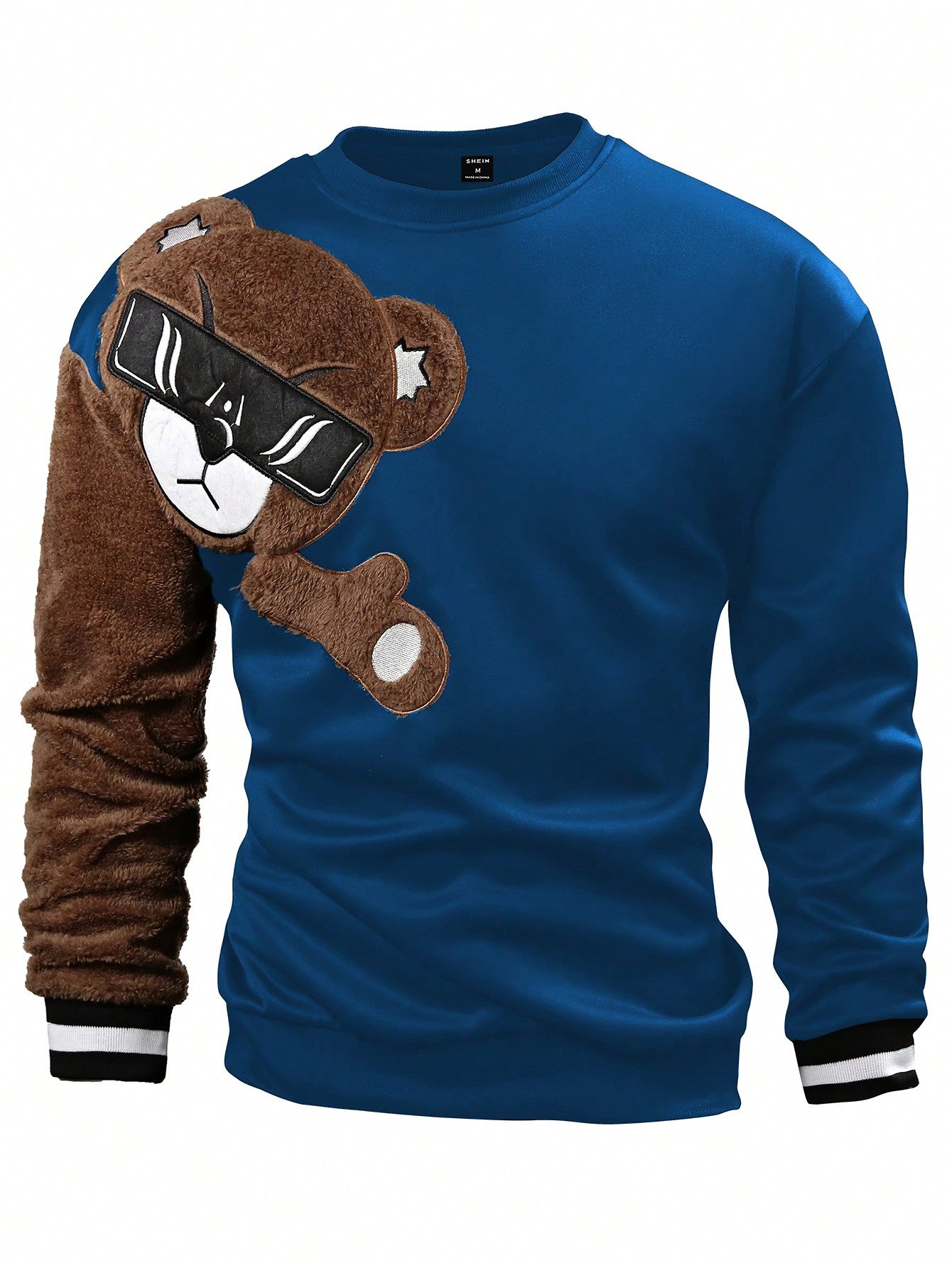 Manfinity Men Bear Pattern Pullover