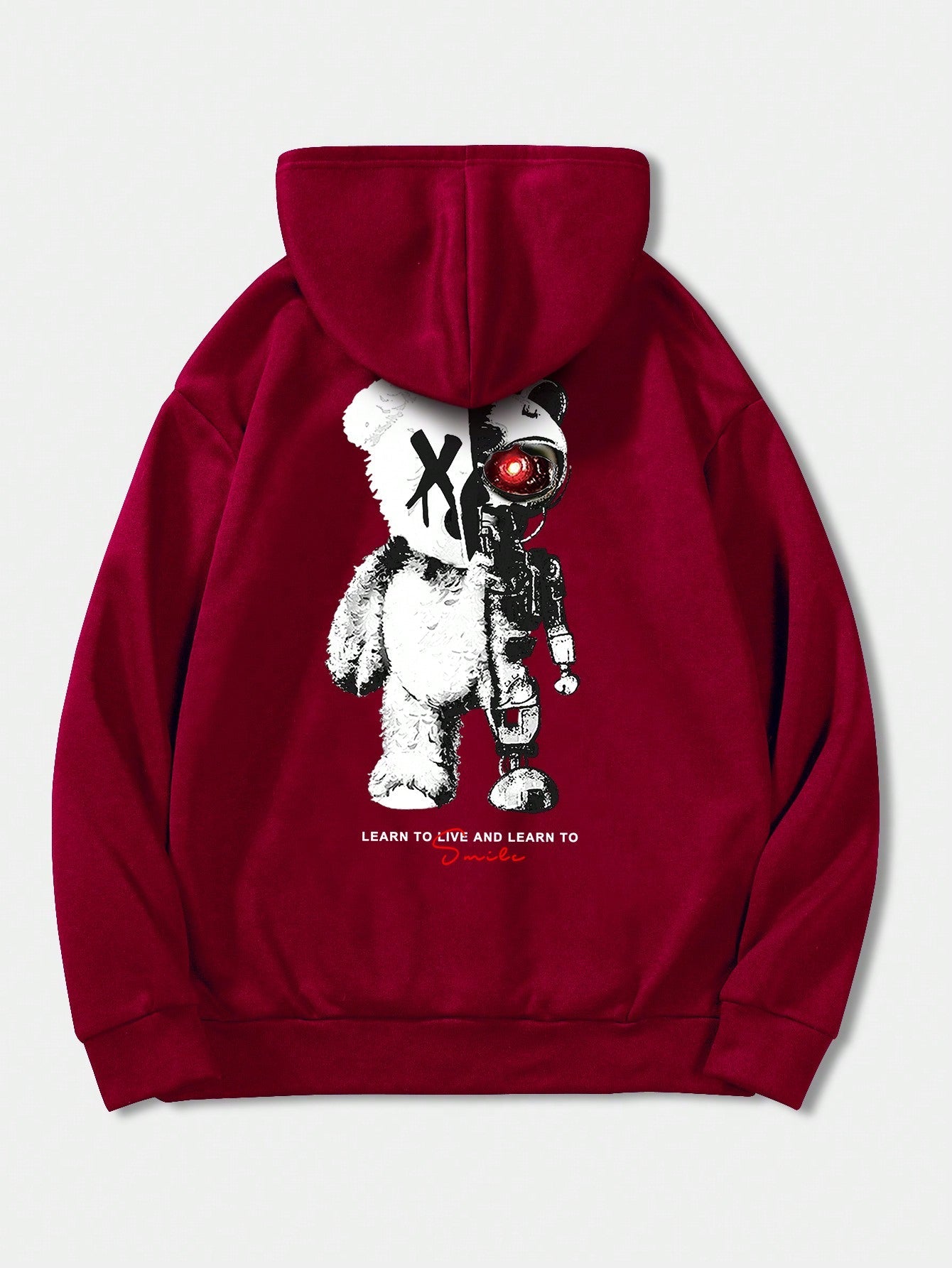 Manfinity Men's Cartoon Bear Hooded Leisure Sweatshirt