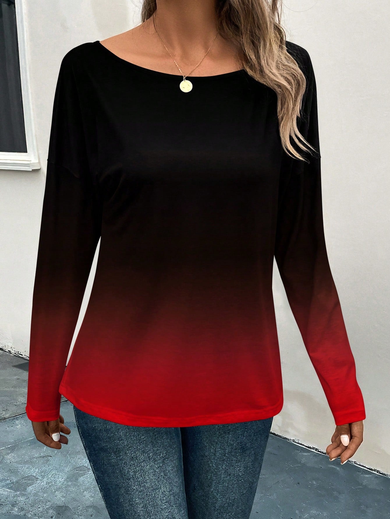 LUNE Ombre Drop Shoulder Tee