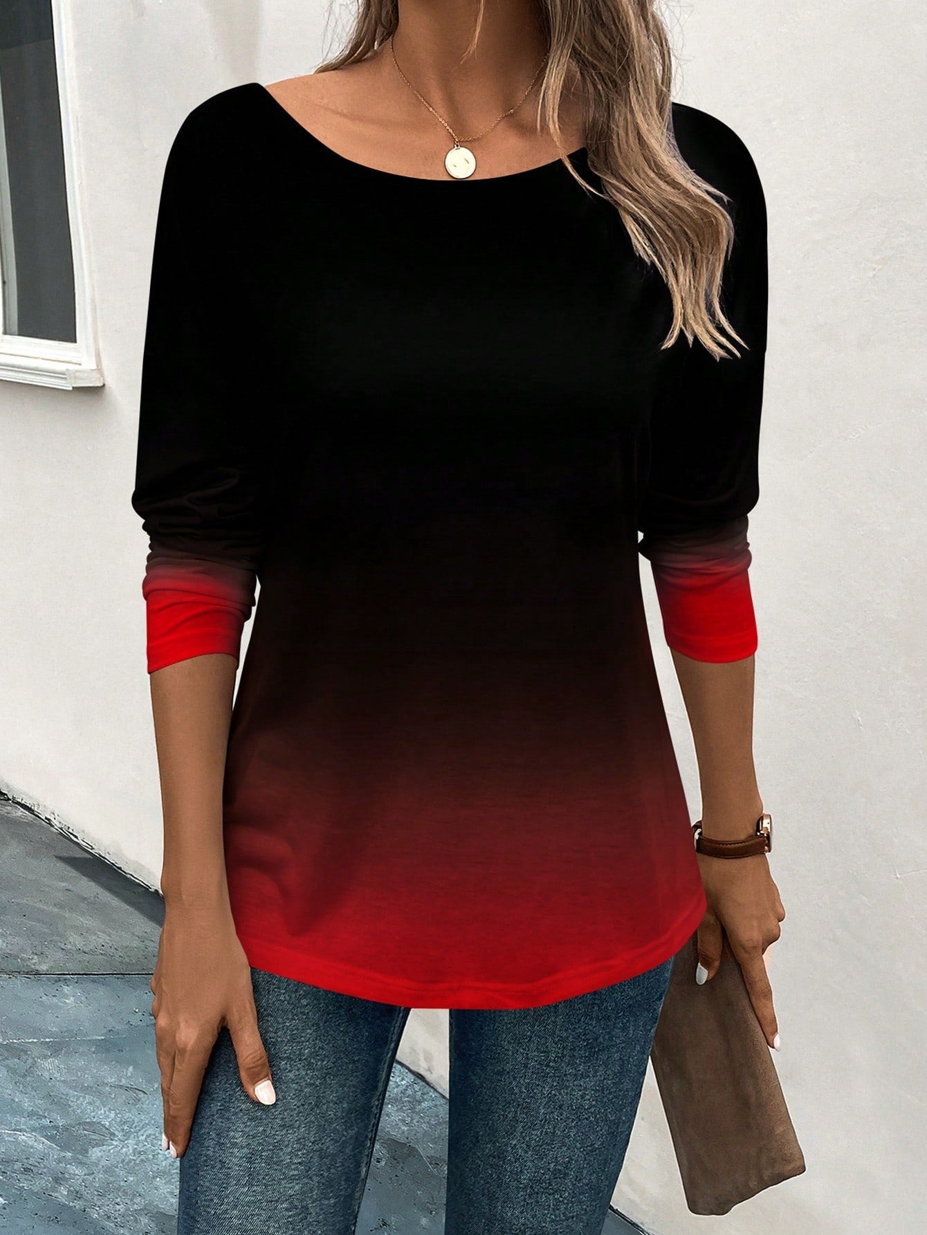 LUNE Ombre Drop Shoulder Tee