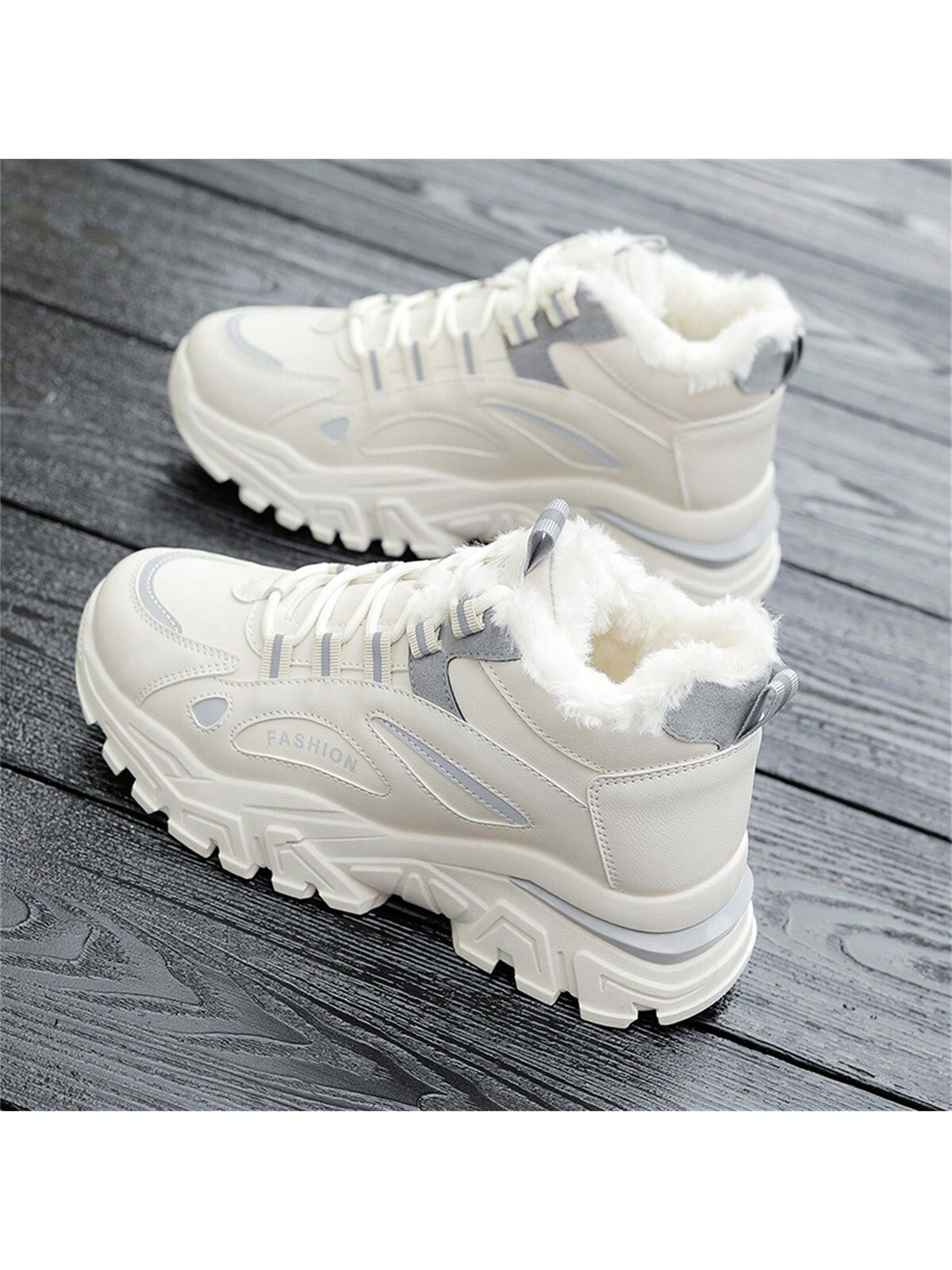 Winter Thickened Velvet Women's Shoes, Comfortable Shoes, Snow Sports Shoes, Outdoor Comfortable Shoes, Thick-soled Women's Shoes, Running Shoes, High-top Comfortable Shoes