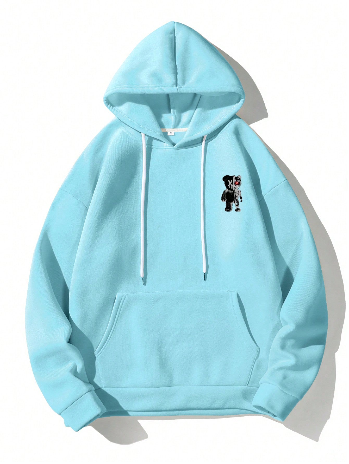 Manfinity Men's Cartoon Bear Hooded Leisure Sweatshirt