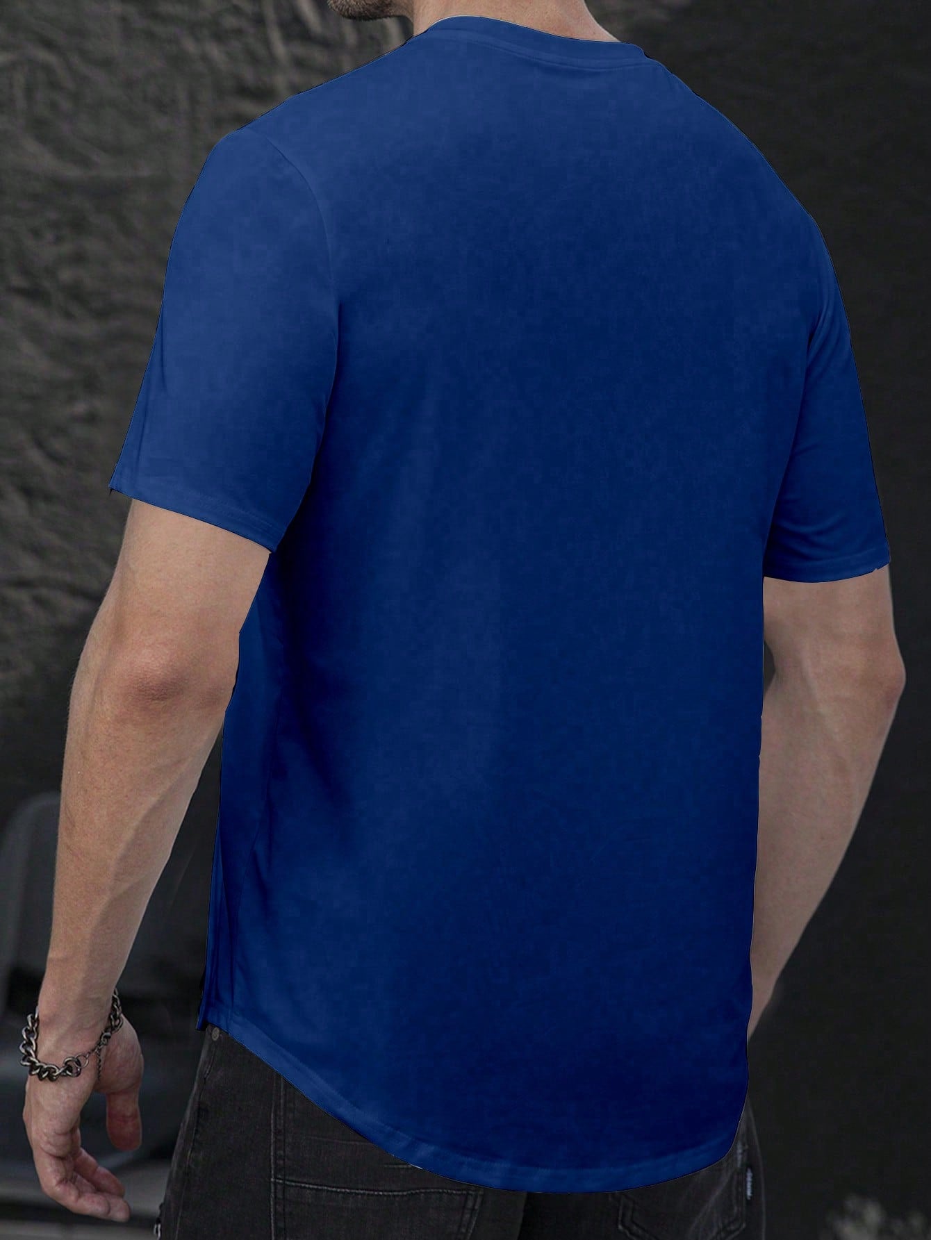 Manfinity Men's Notch Neck T-shirt