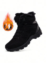 Men's Winter Warmth Snow Boots, Jungle Style, Wear-resistant