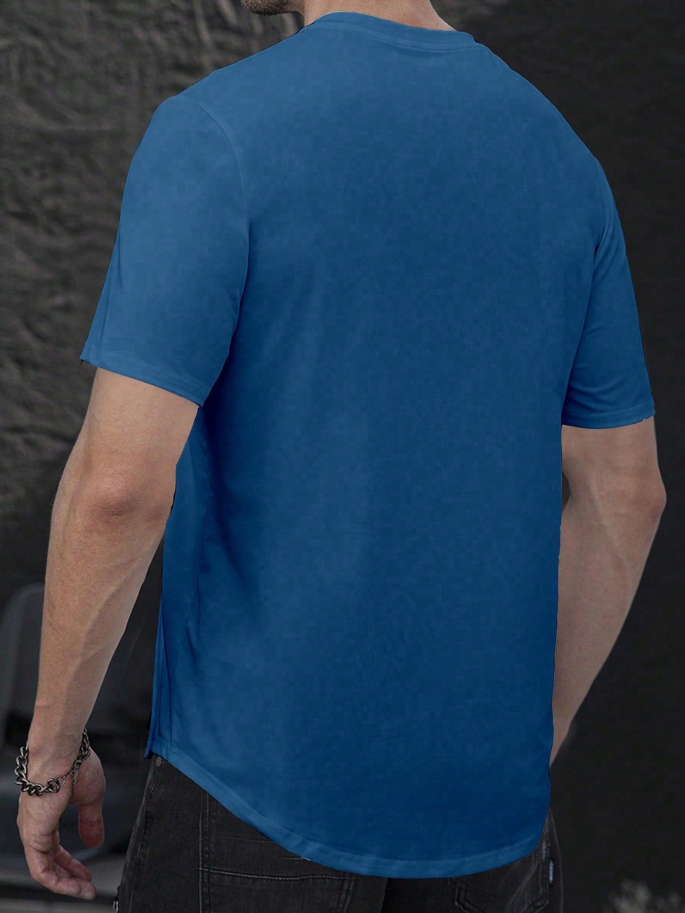 Manfinity Men's Notch Neck T-shirt